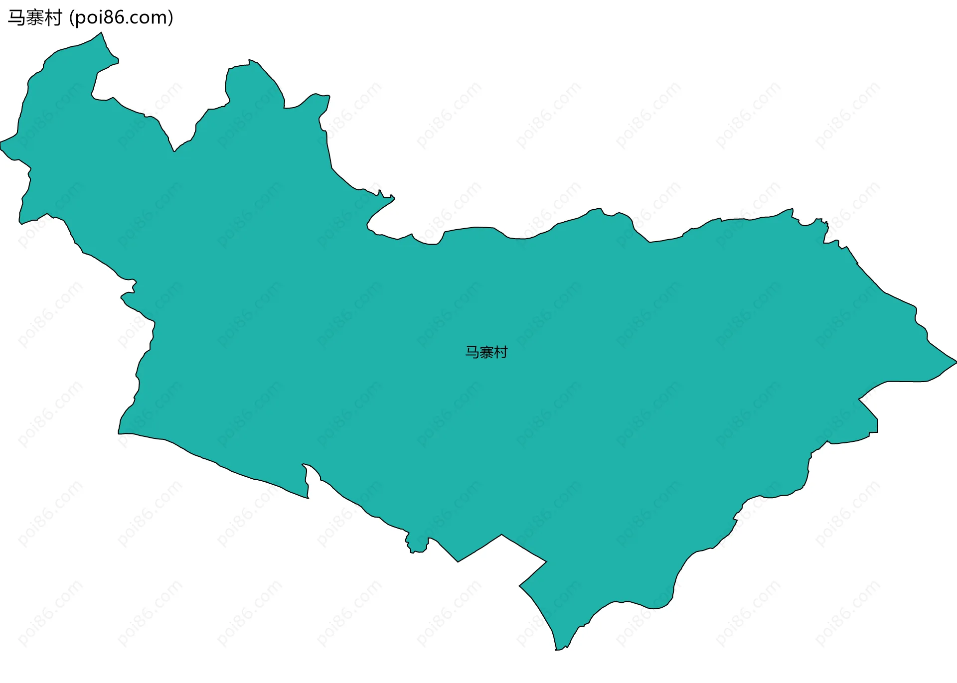 马寨村边界地图