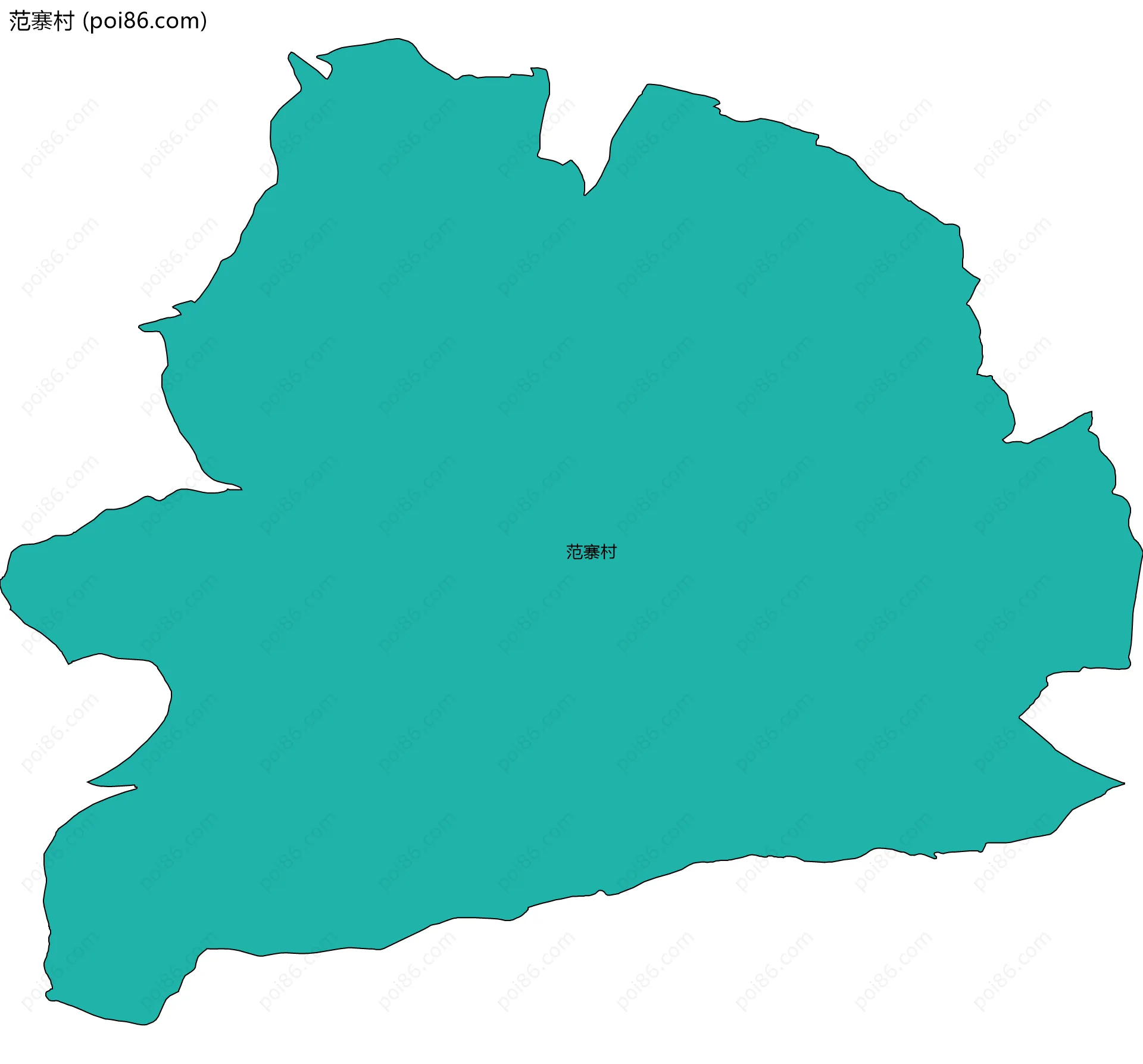 范寨村边界地图