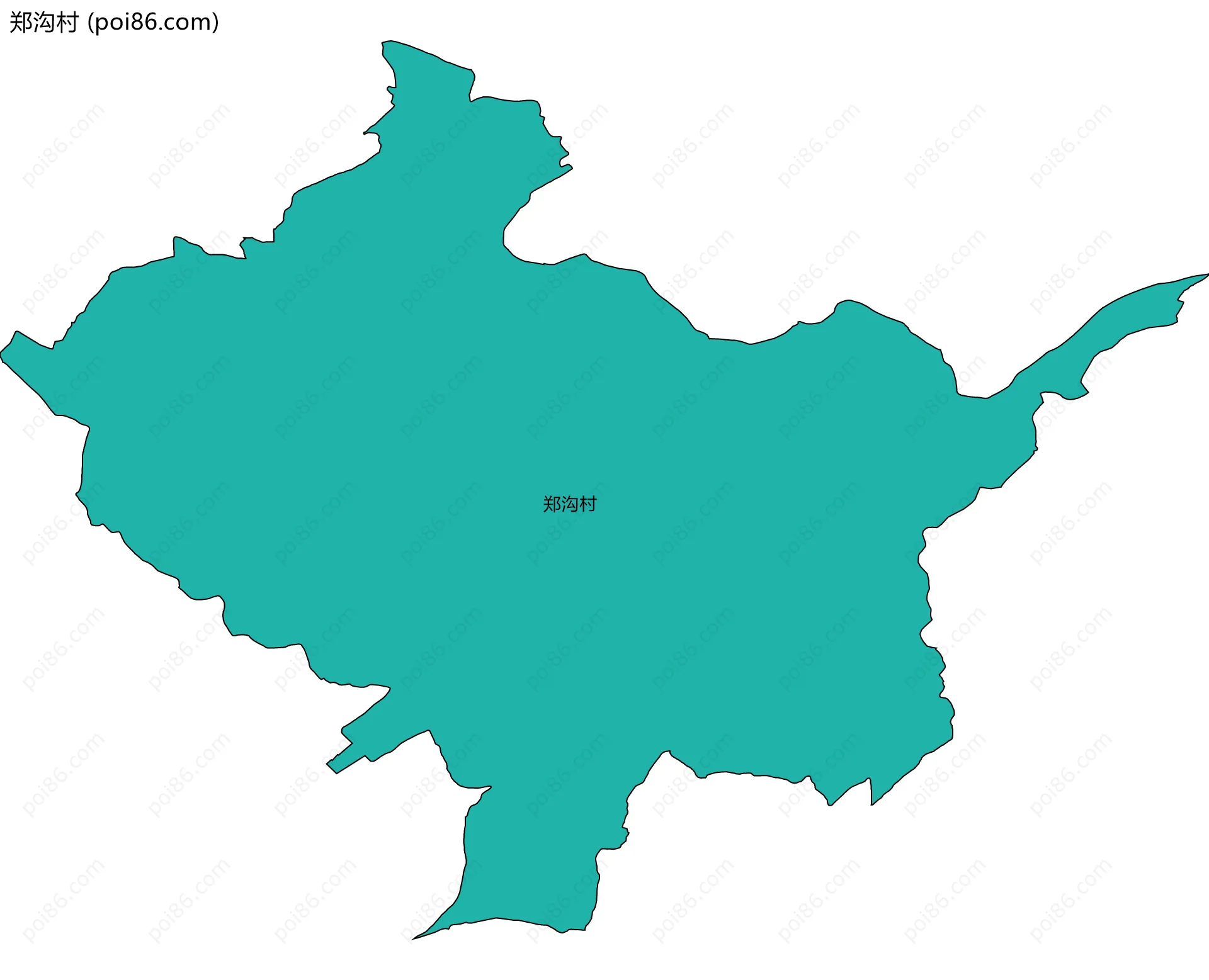 郑沟村边界地图