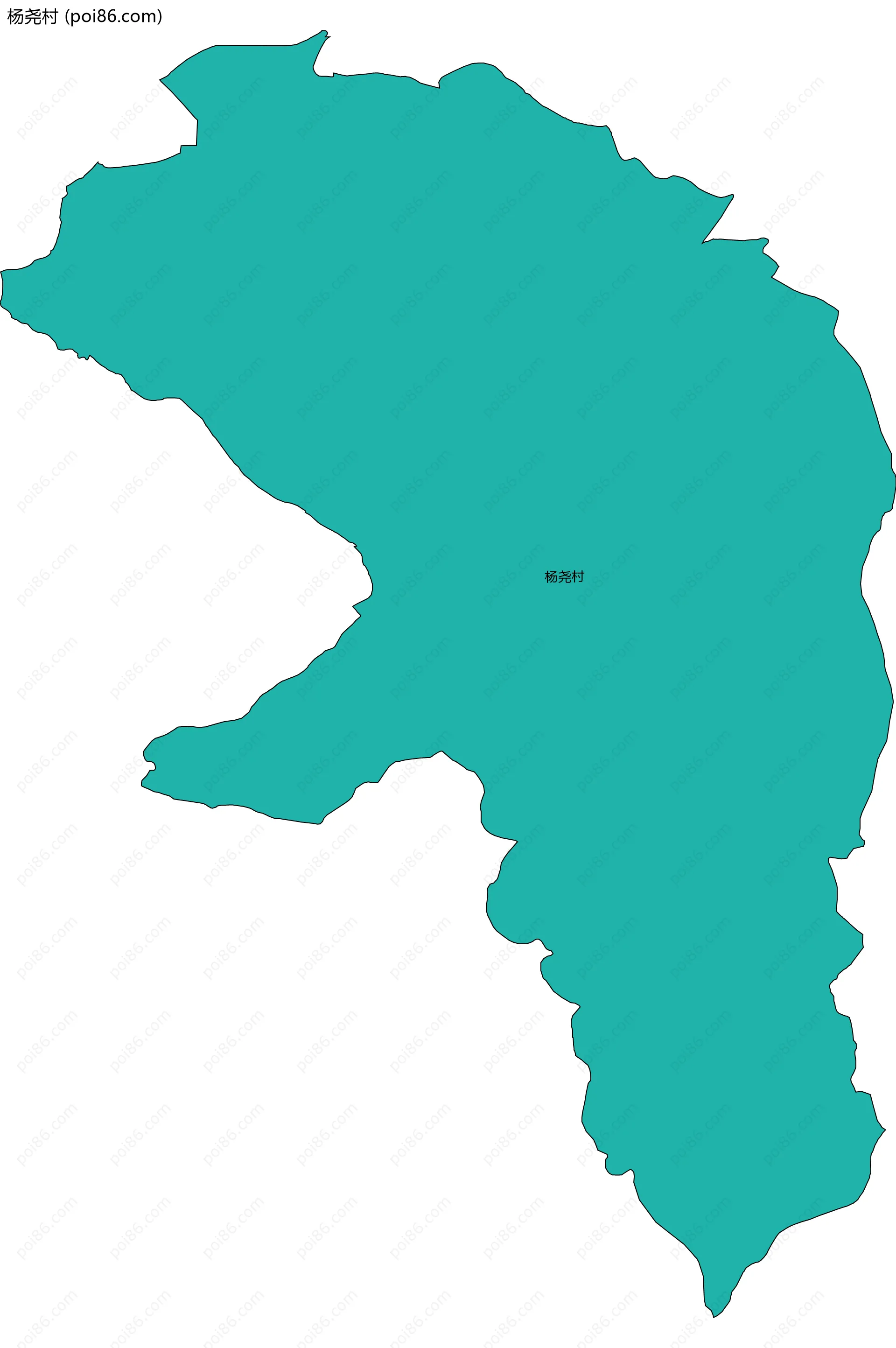 杨尧村边界地图