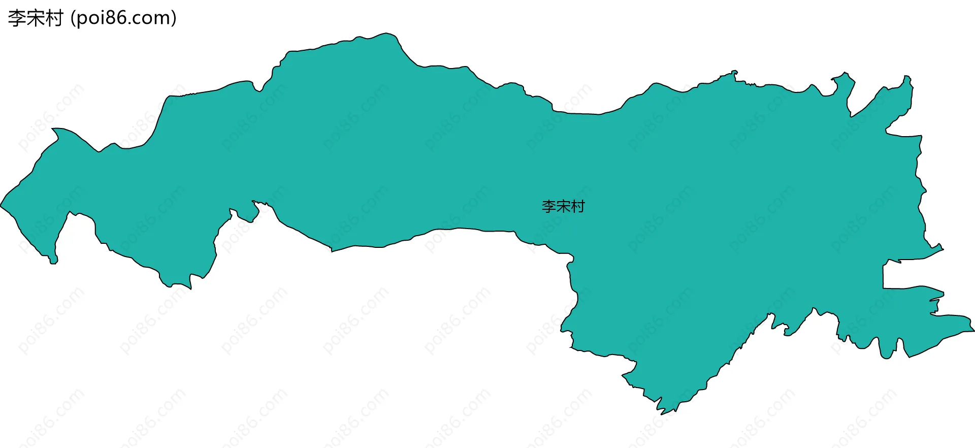 李宋村边界地图