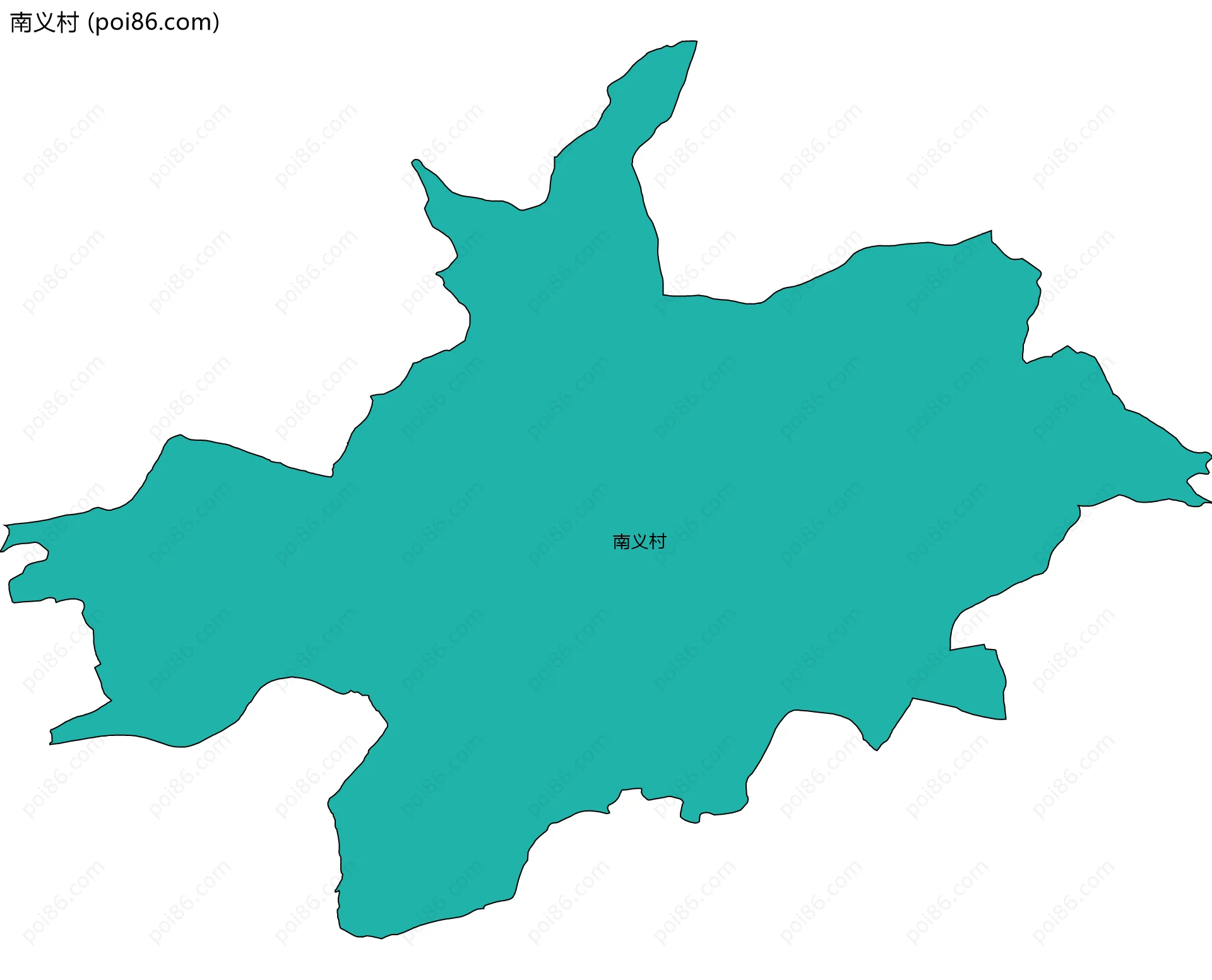 南义村边界地图
