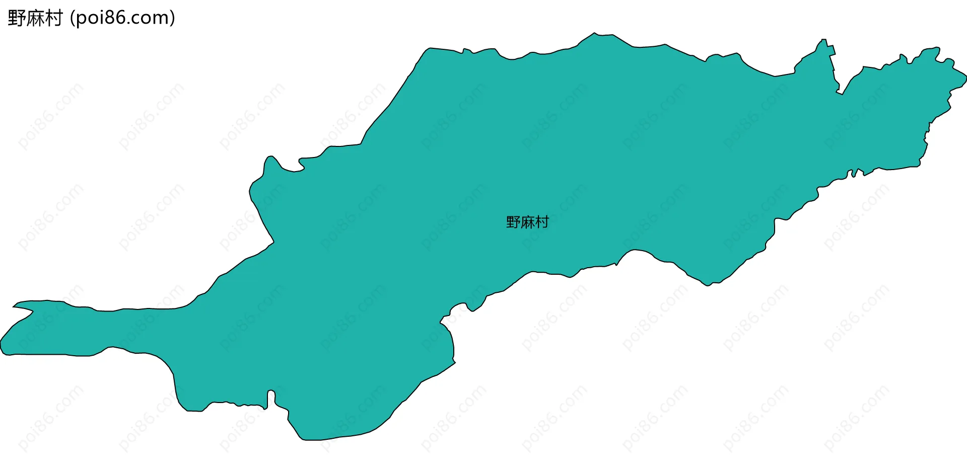 野麻村边界地图