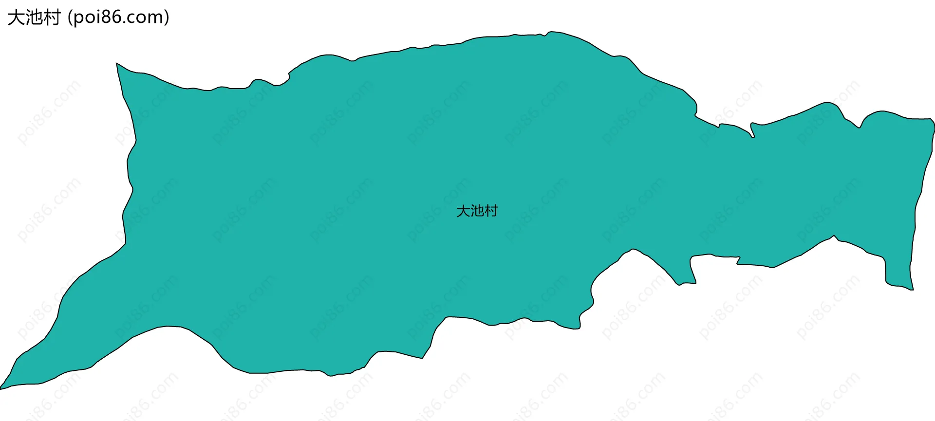 大池村边界地图