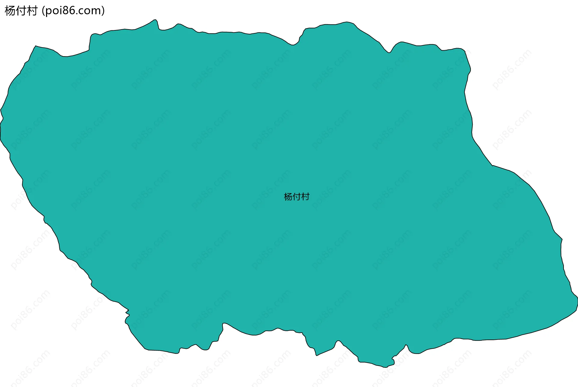 杨付村边界地图