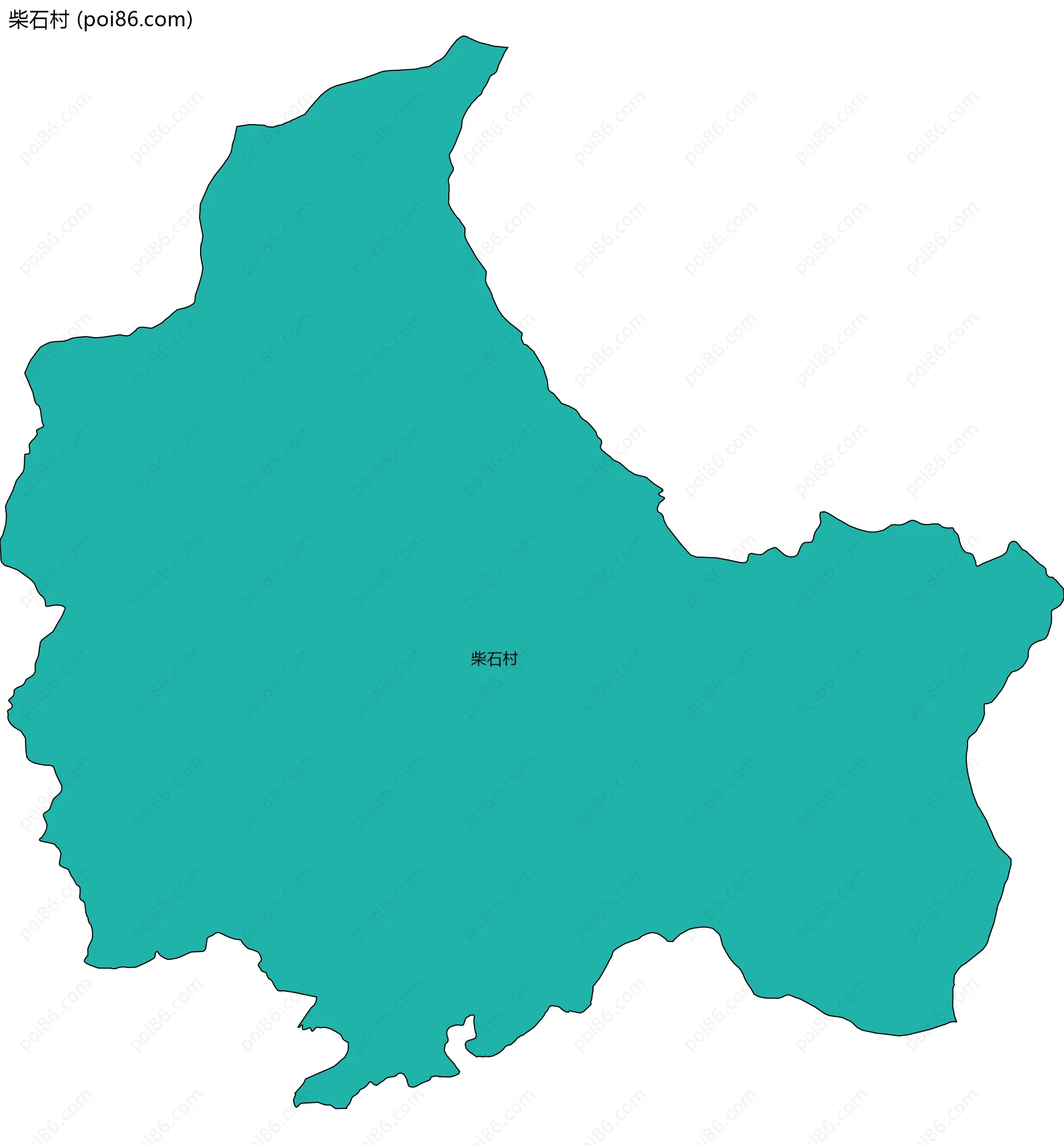 柴石村边界地图