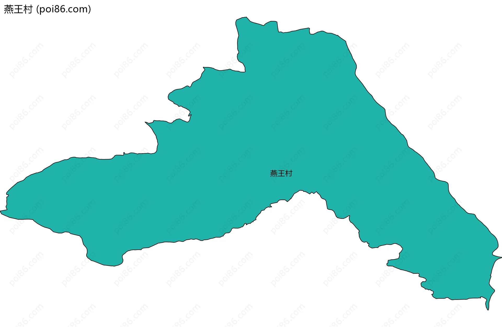 燕王村边界地图