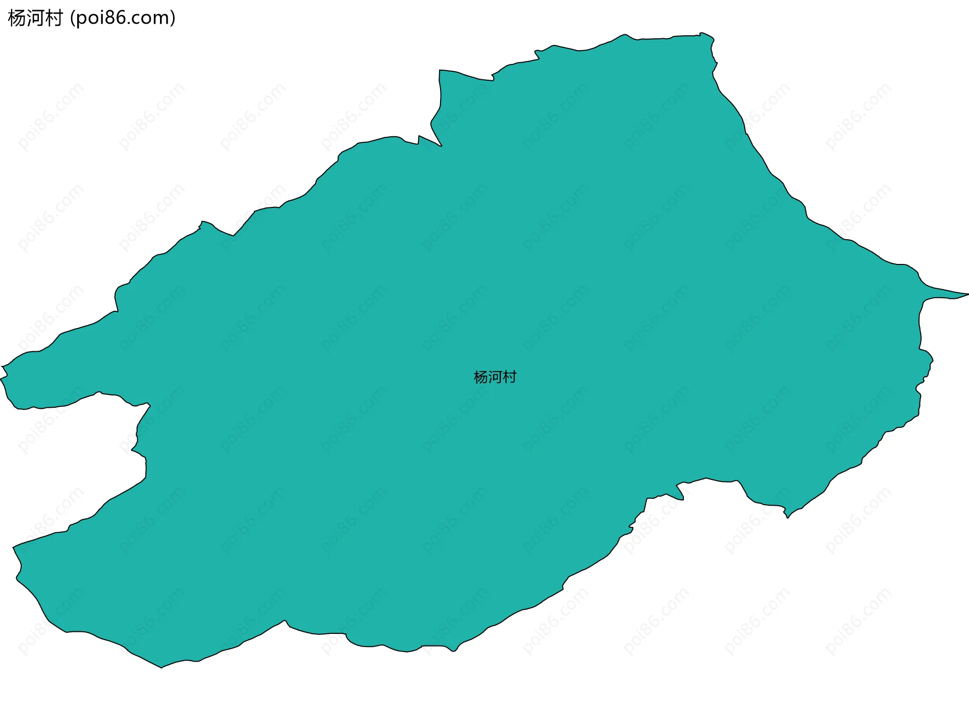杨河村边界地图