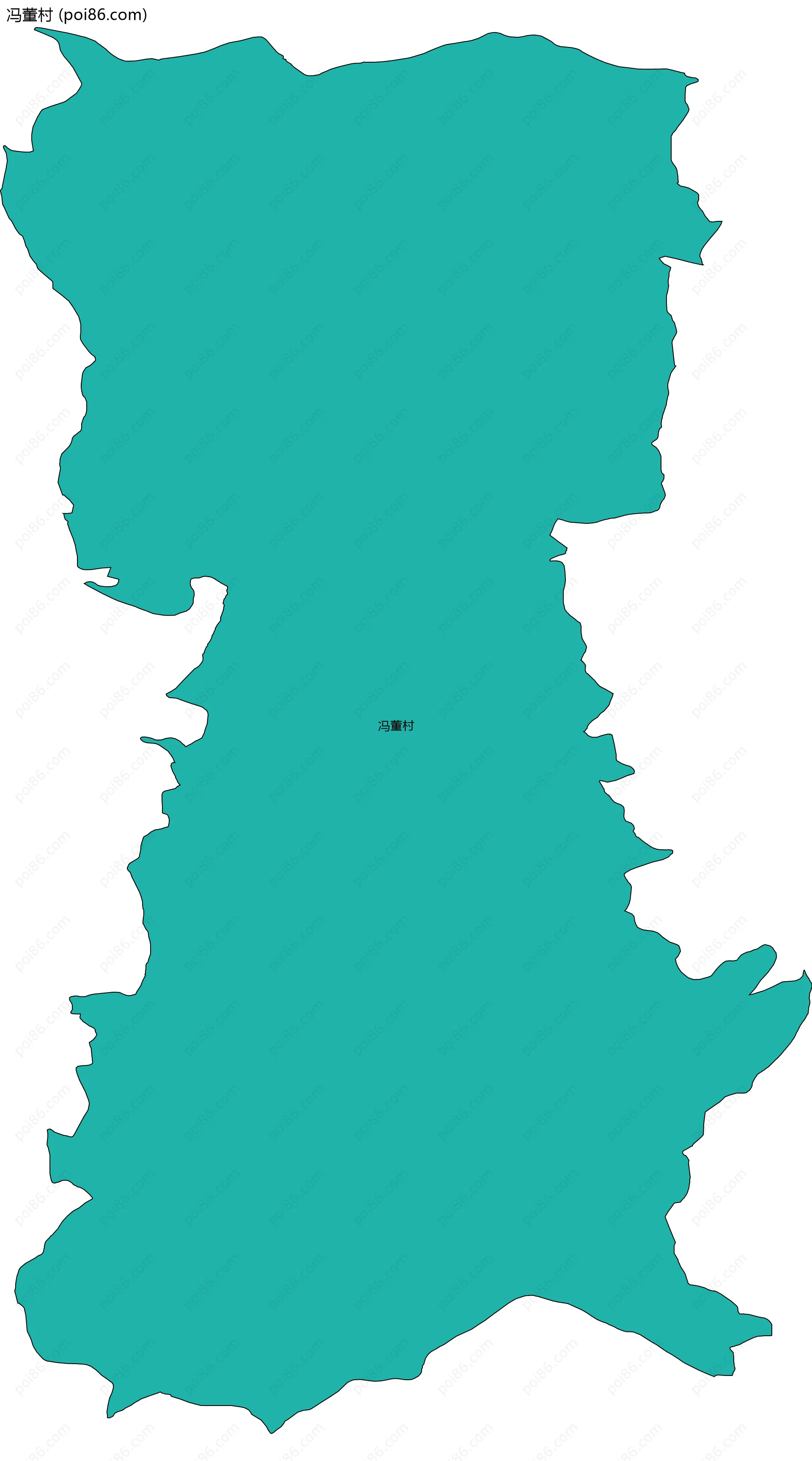 冯董村边界地图