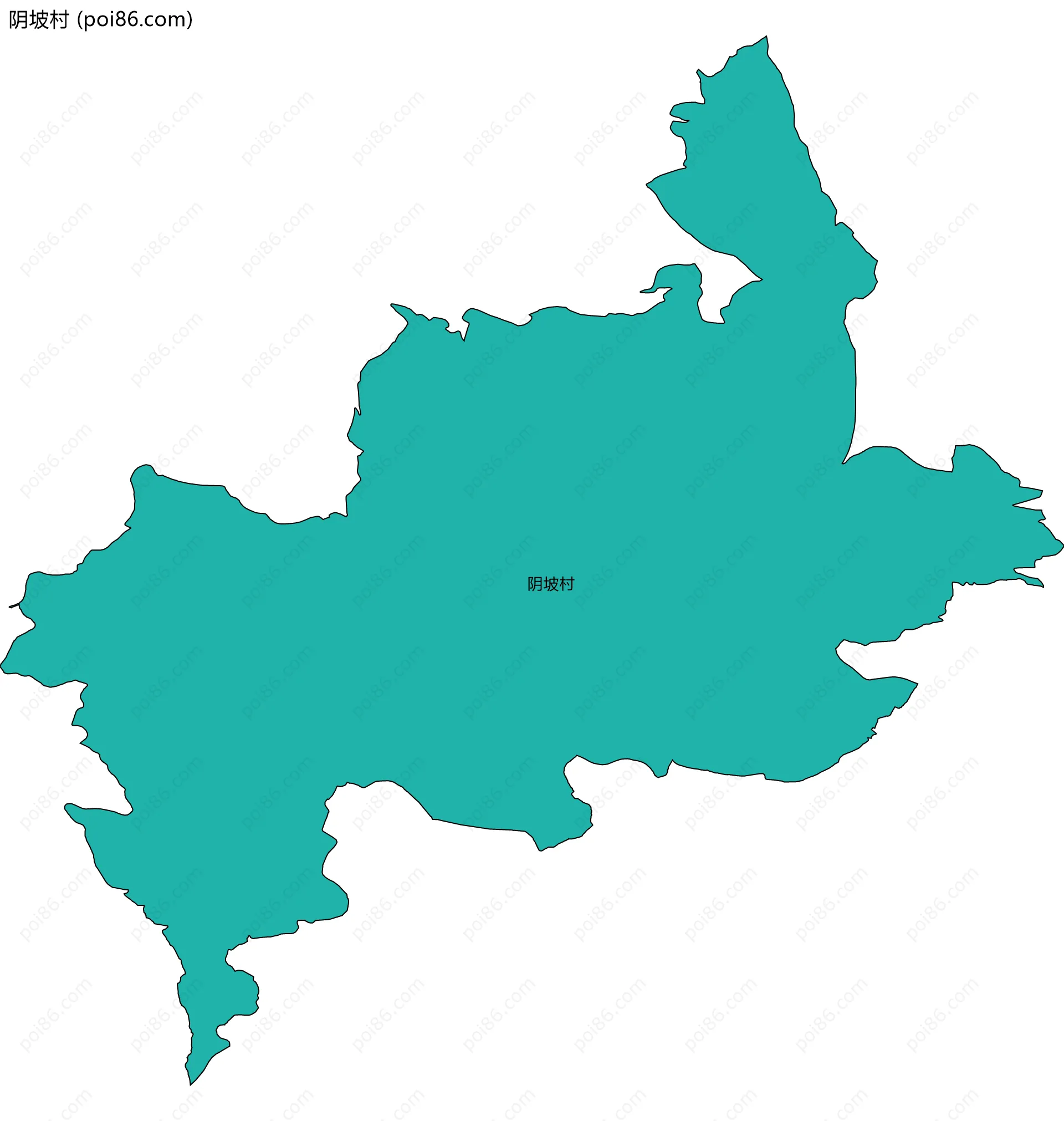 阴坡村边界地图