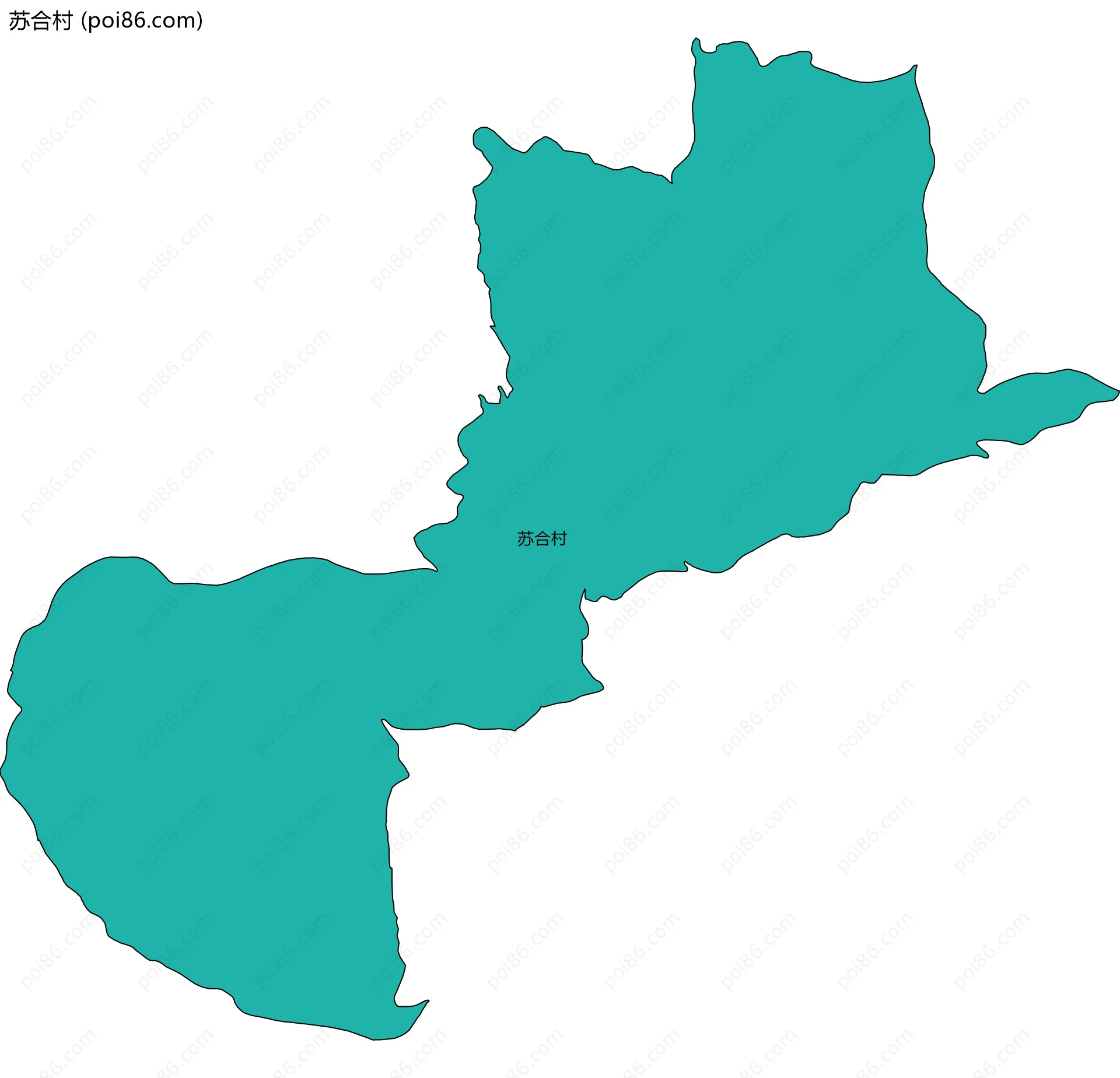 苏合村边界地图