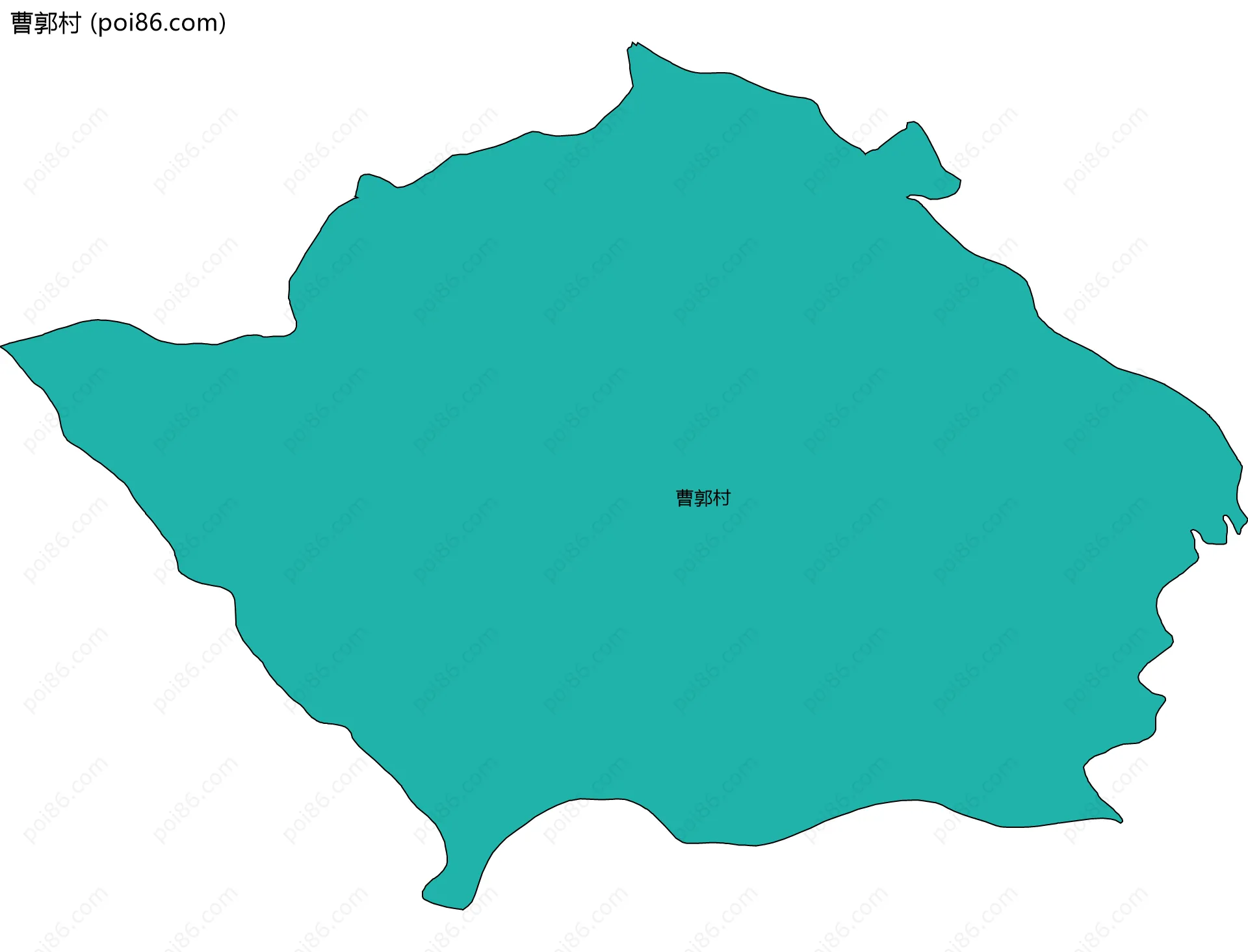 曹郭村边界地图
