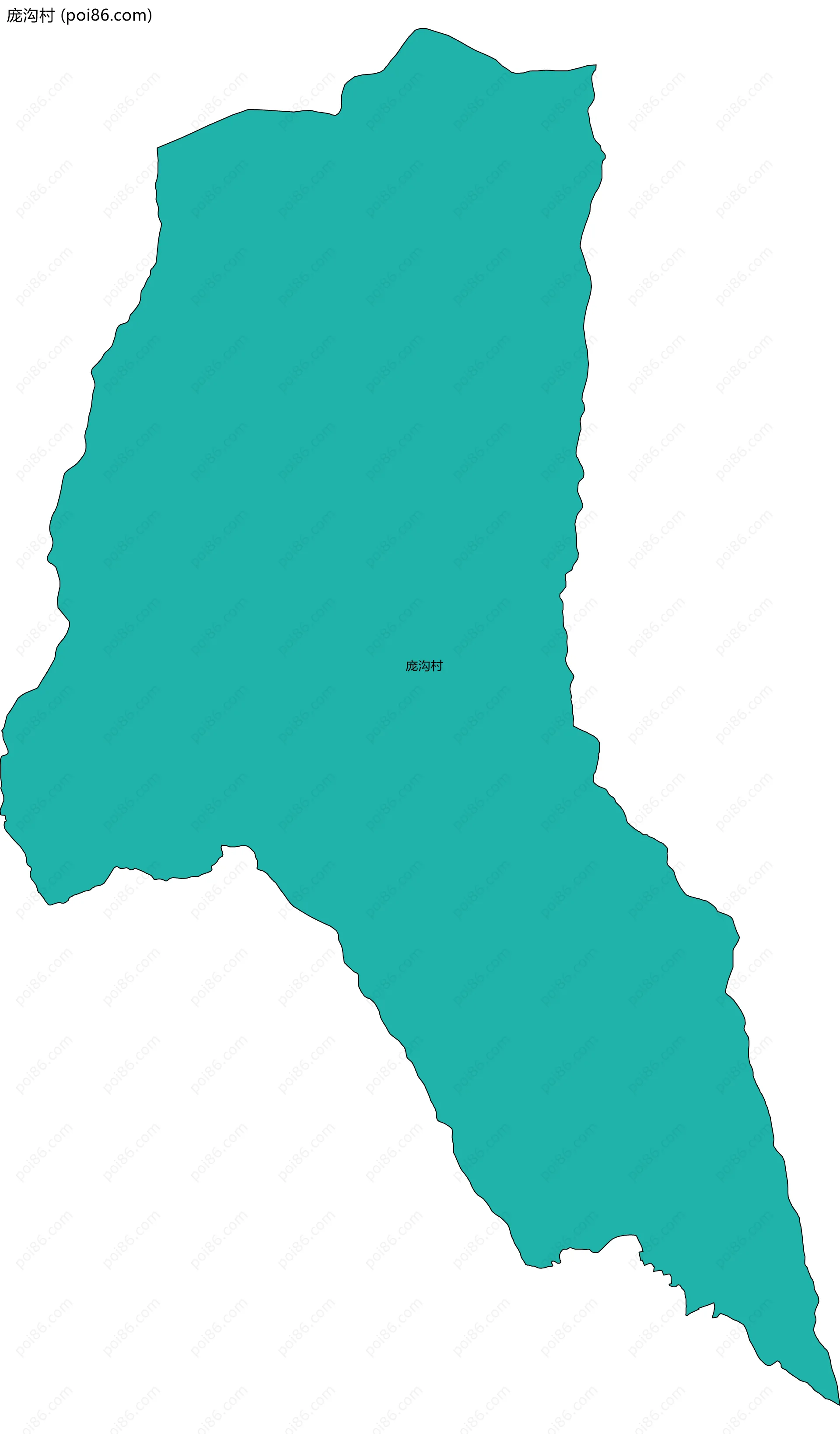 庞沟村边界地图