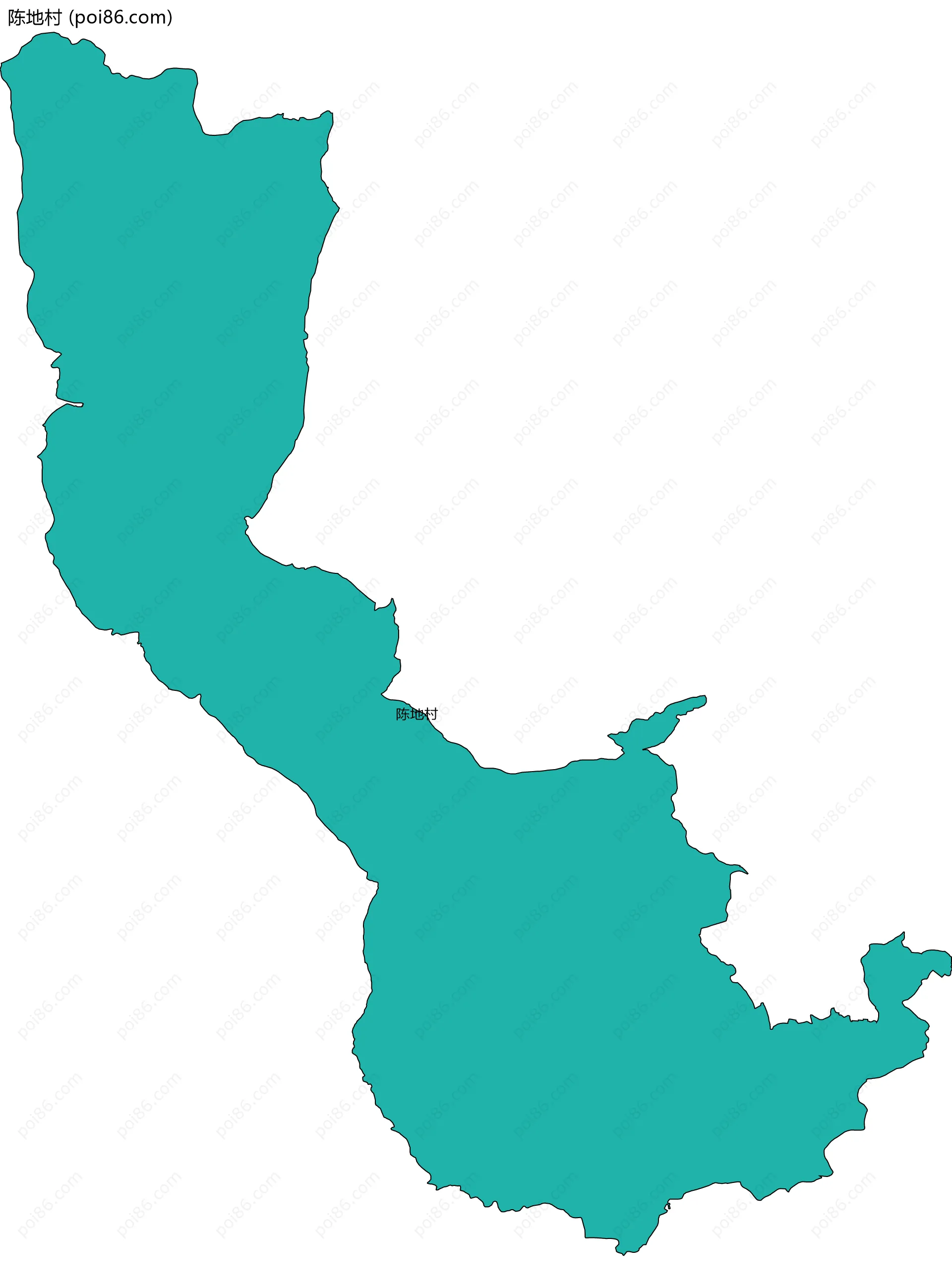 陈地村边界地图