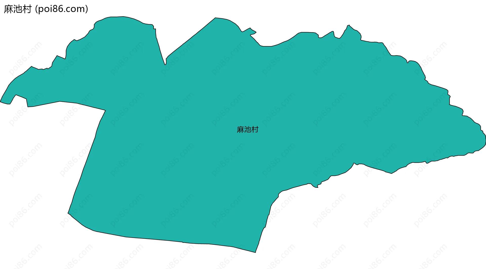 麻池村边界地图
