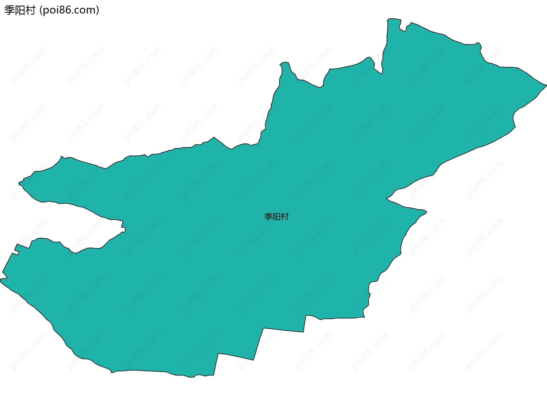 季阳村边界地图