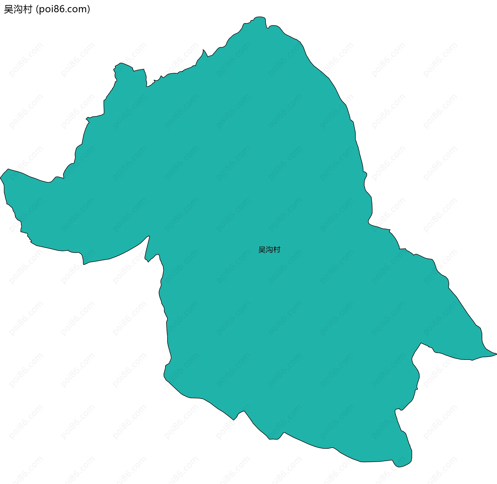 吴沟村边界地图