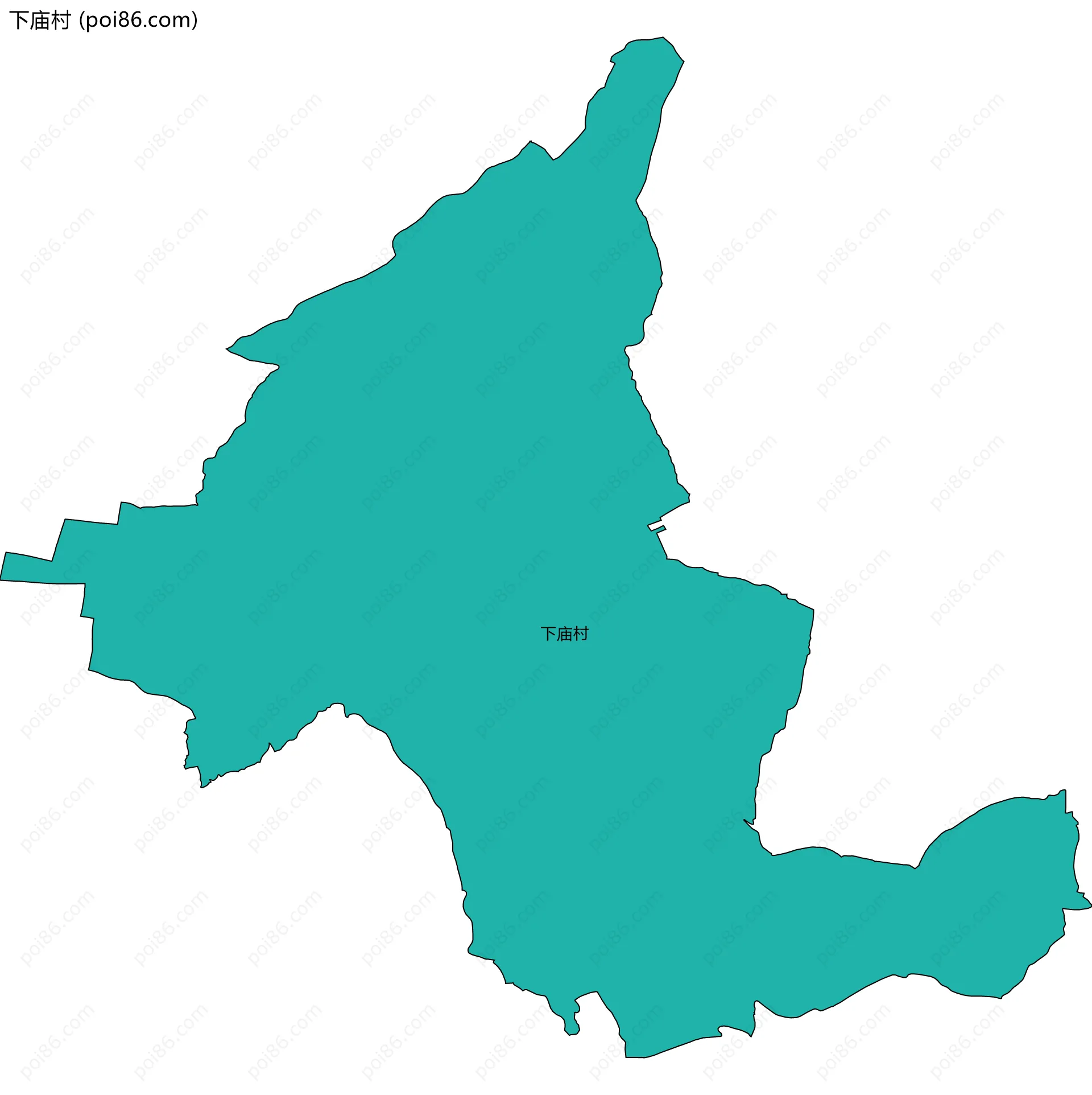 下庙村边界地图