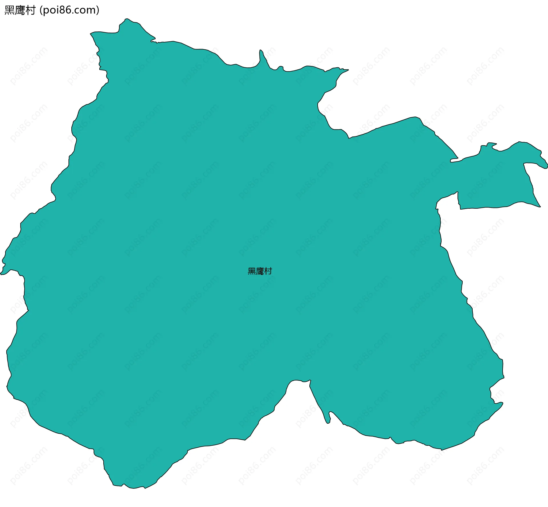 黑鹰村边界地图