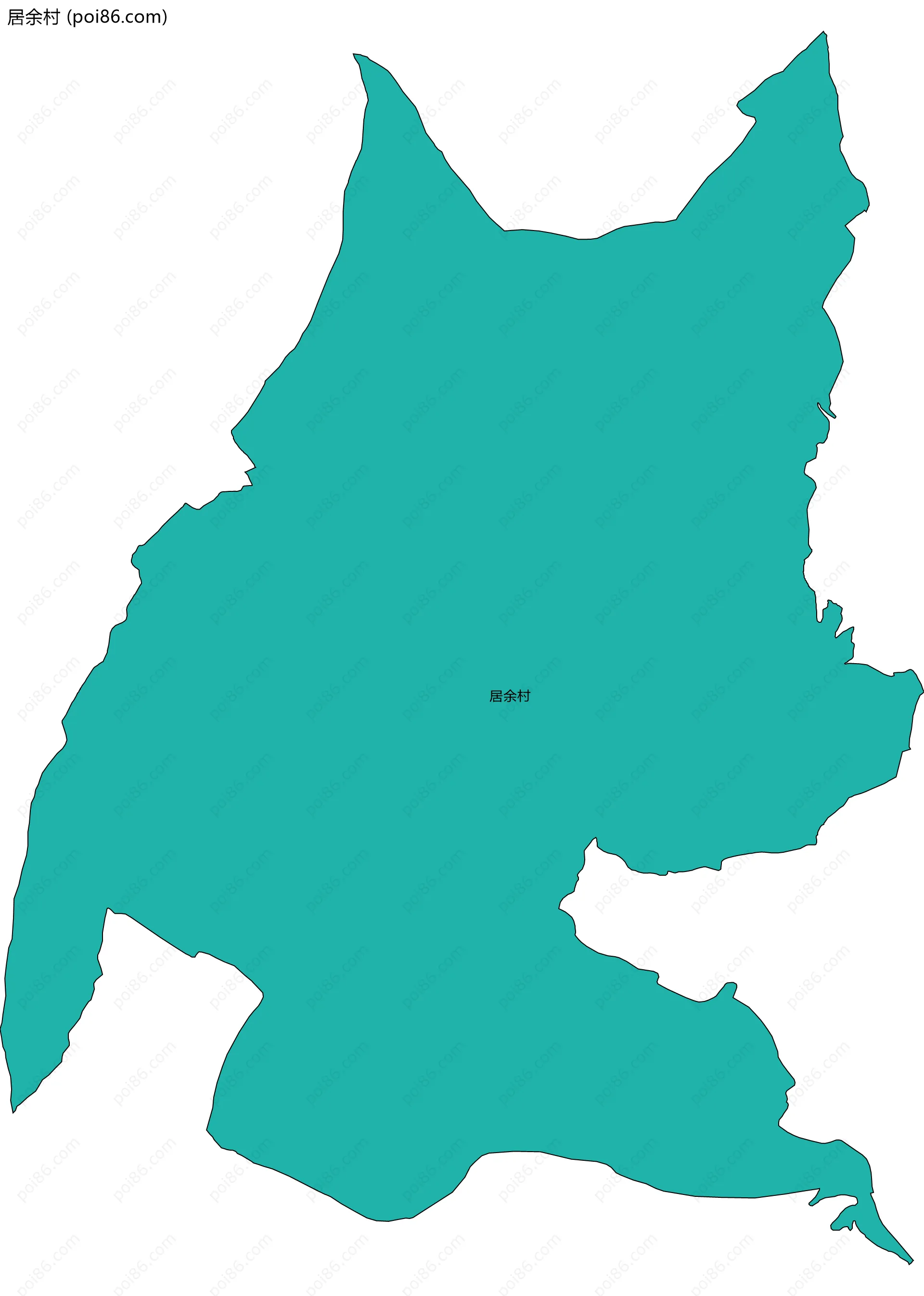 居余村边界地图