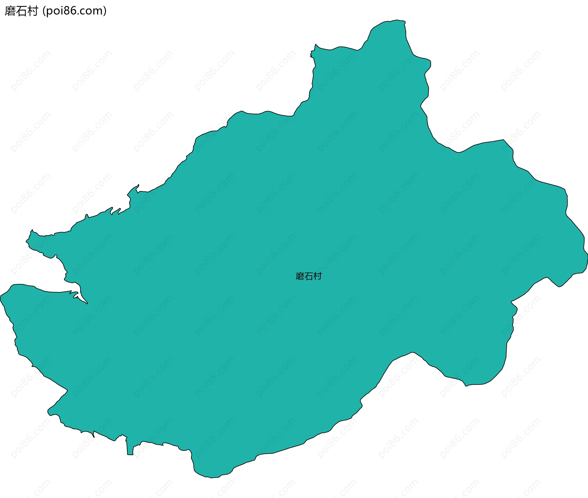 磨石村边界地图