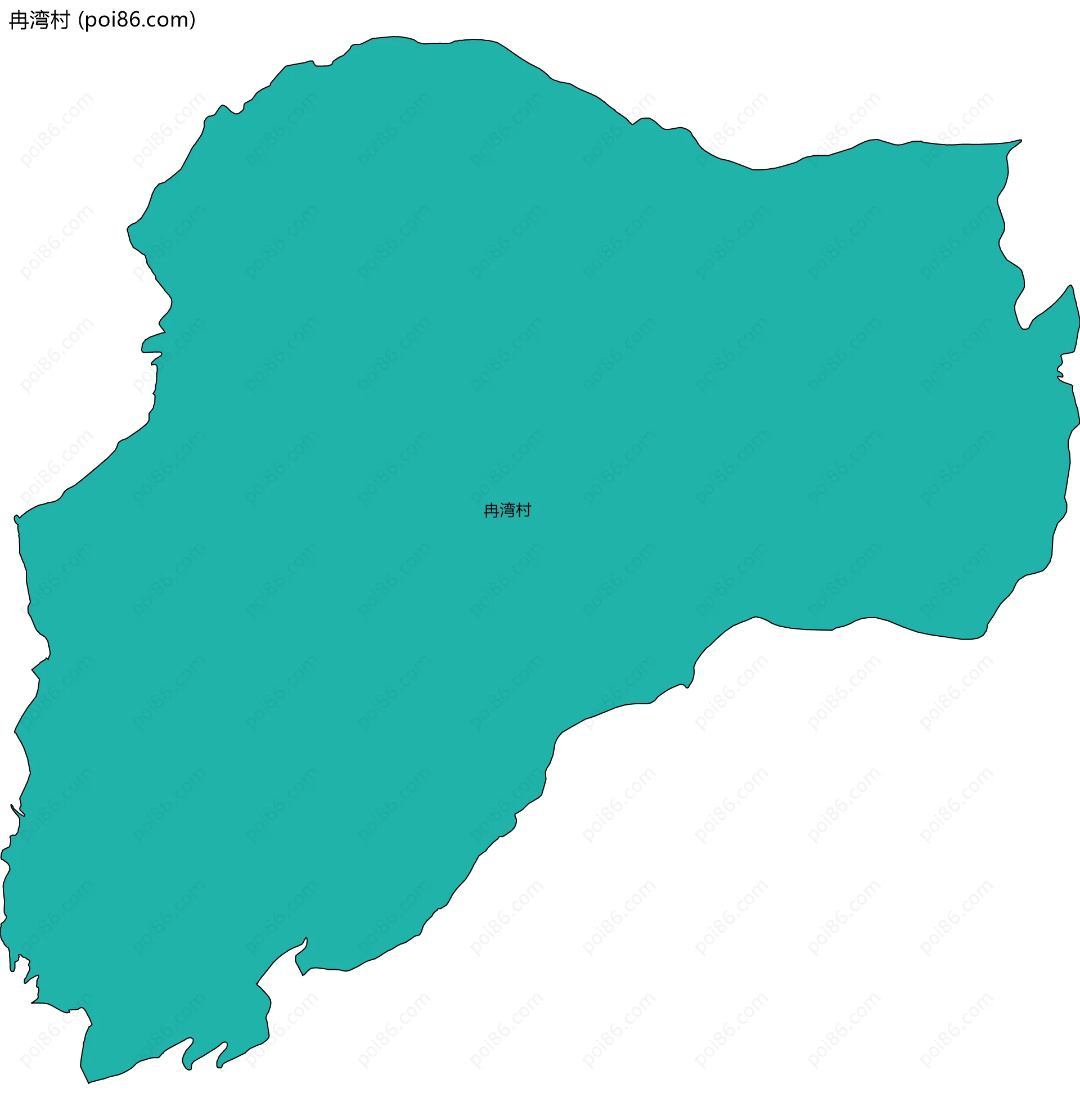 冉湾村边界地图