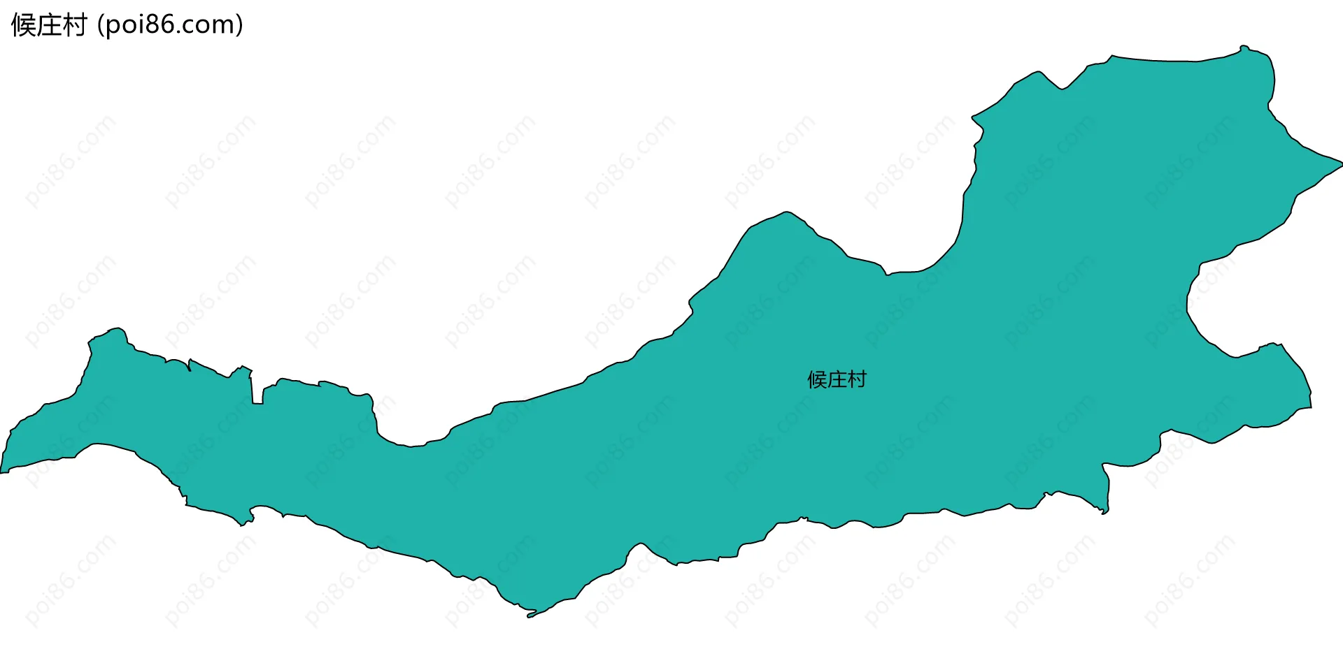 候庄村边界地图