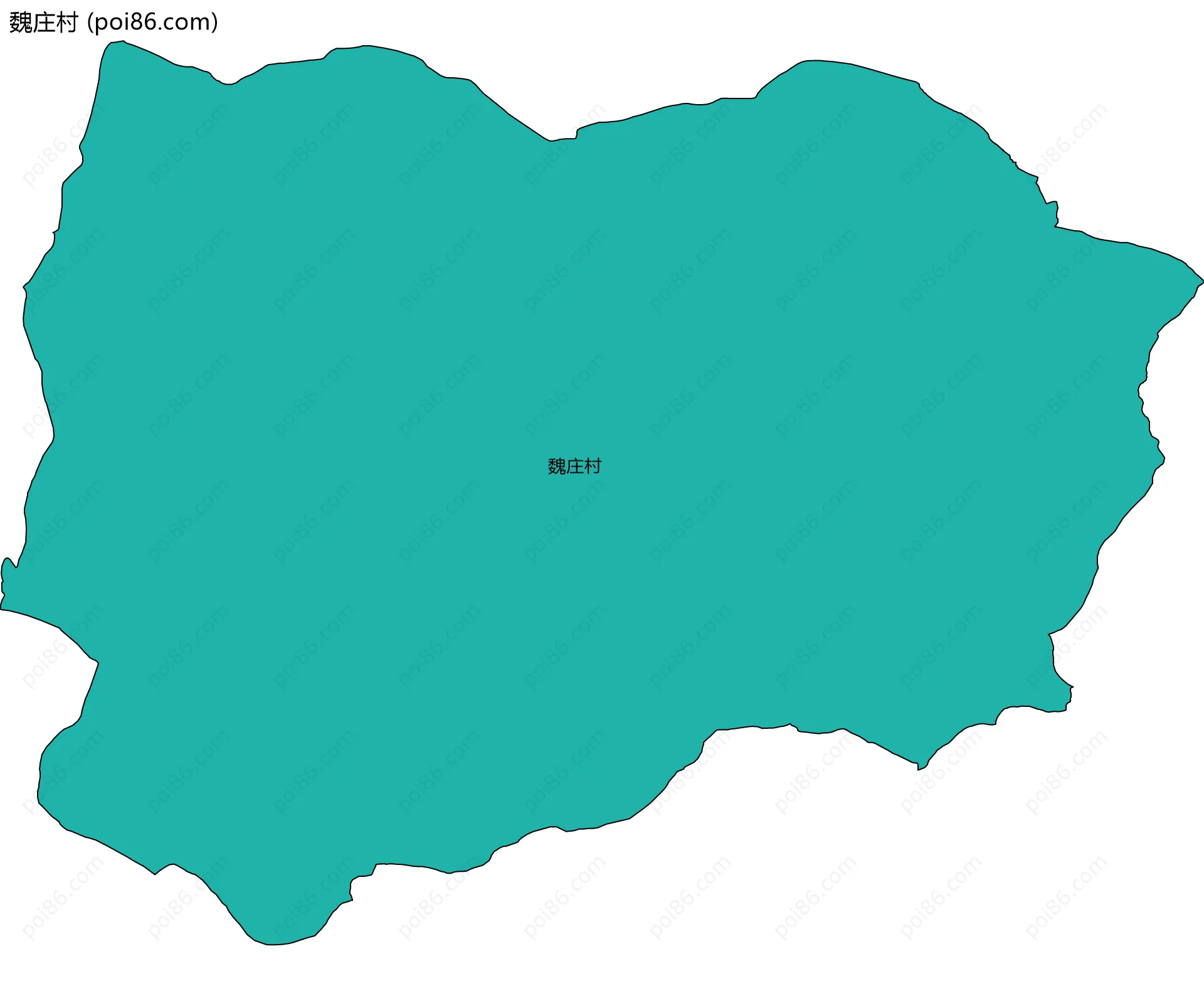 魏庄村边界地图