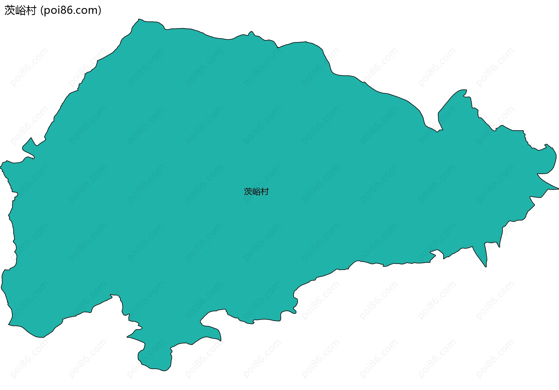 茨峪村边界地图