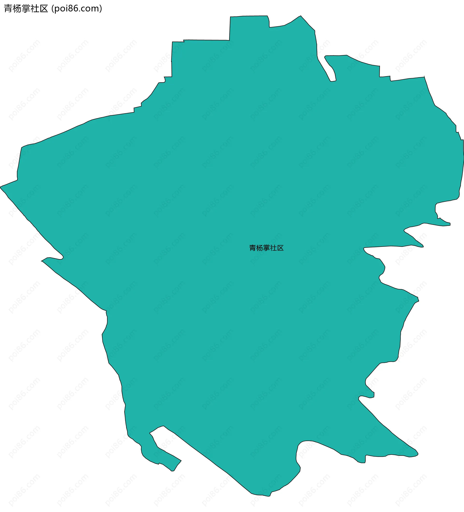 青杨掌社区边界地图