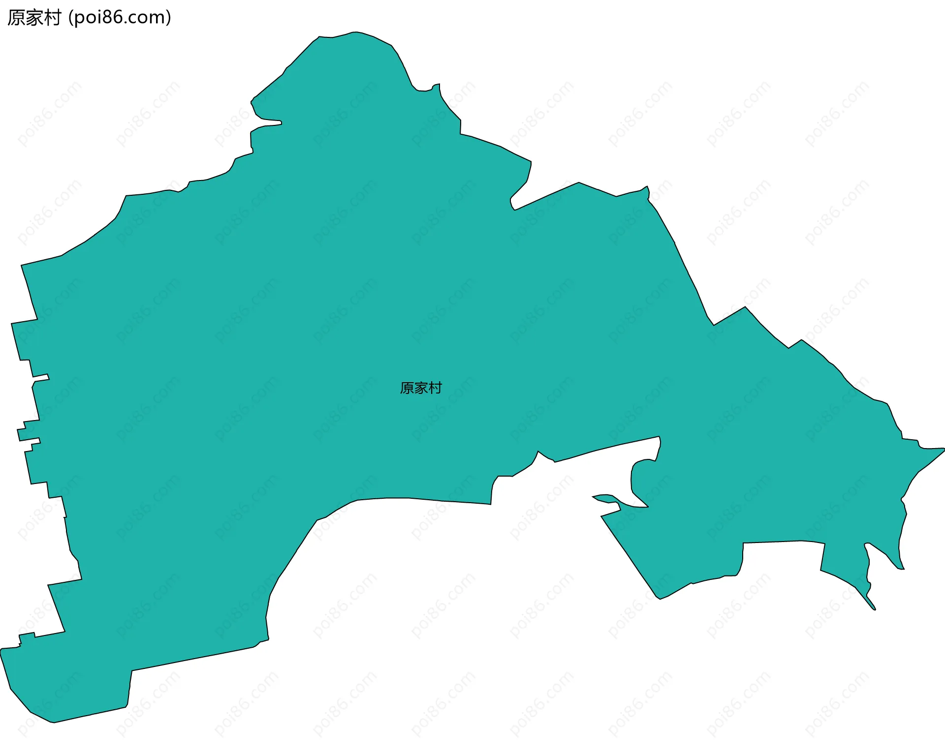 原家村边界地图