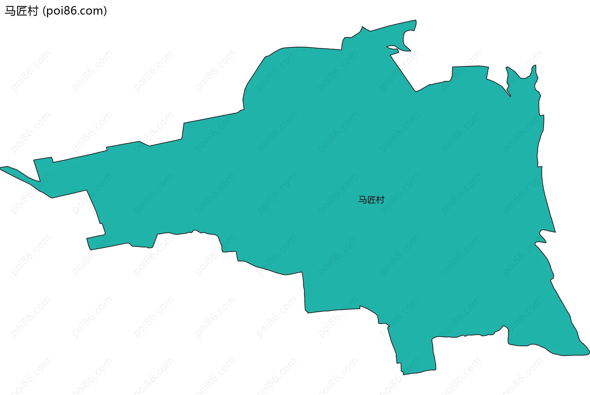 马匠村边界地图