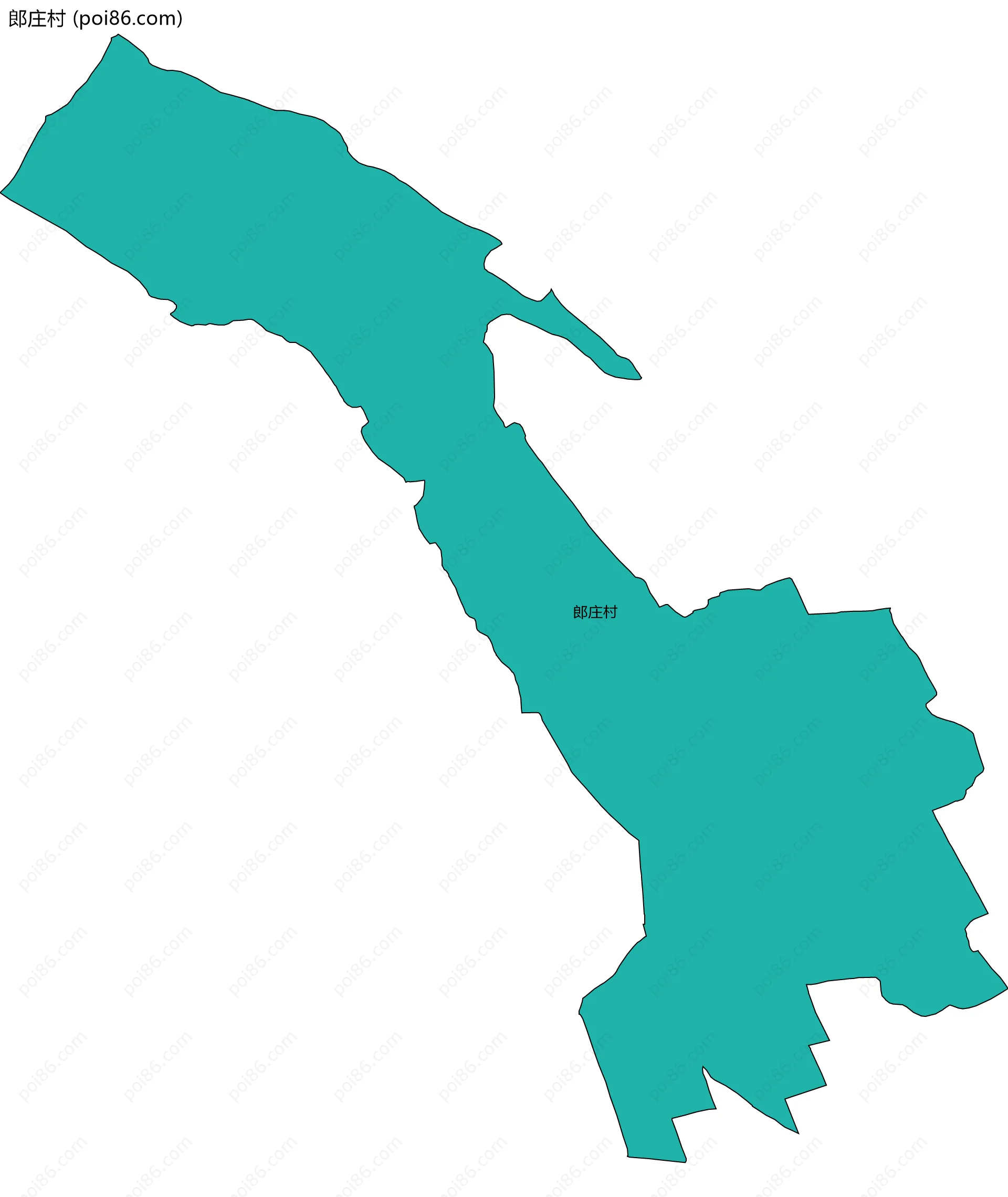 郎庄村边界地图
