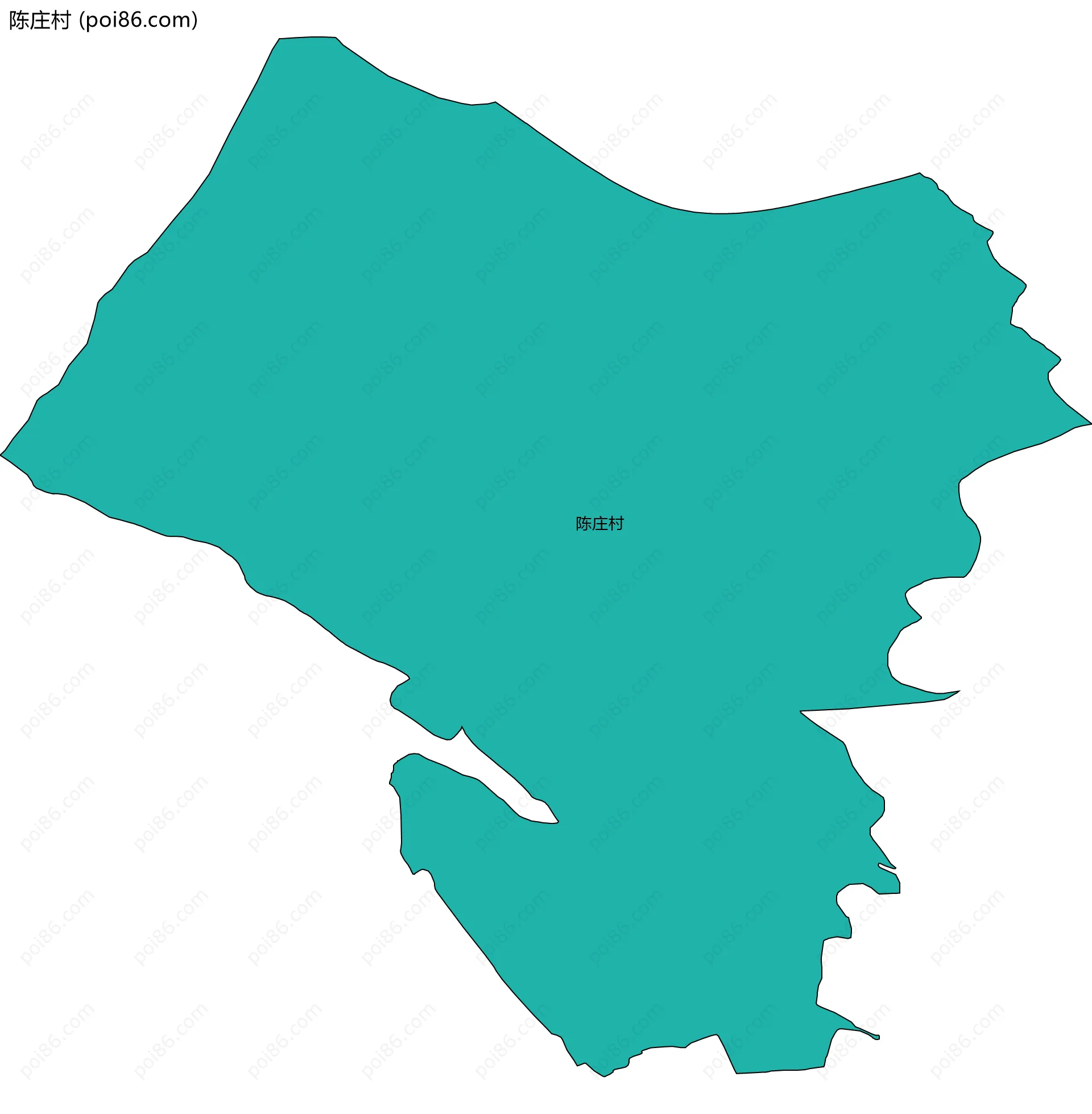 陈庄村边界地图