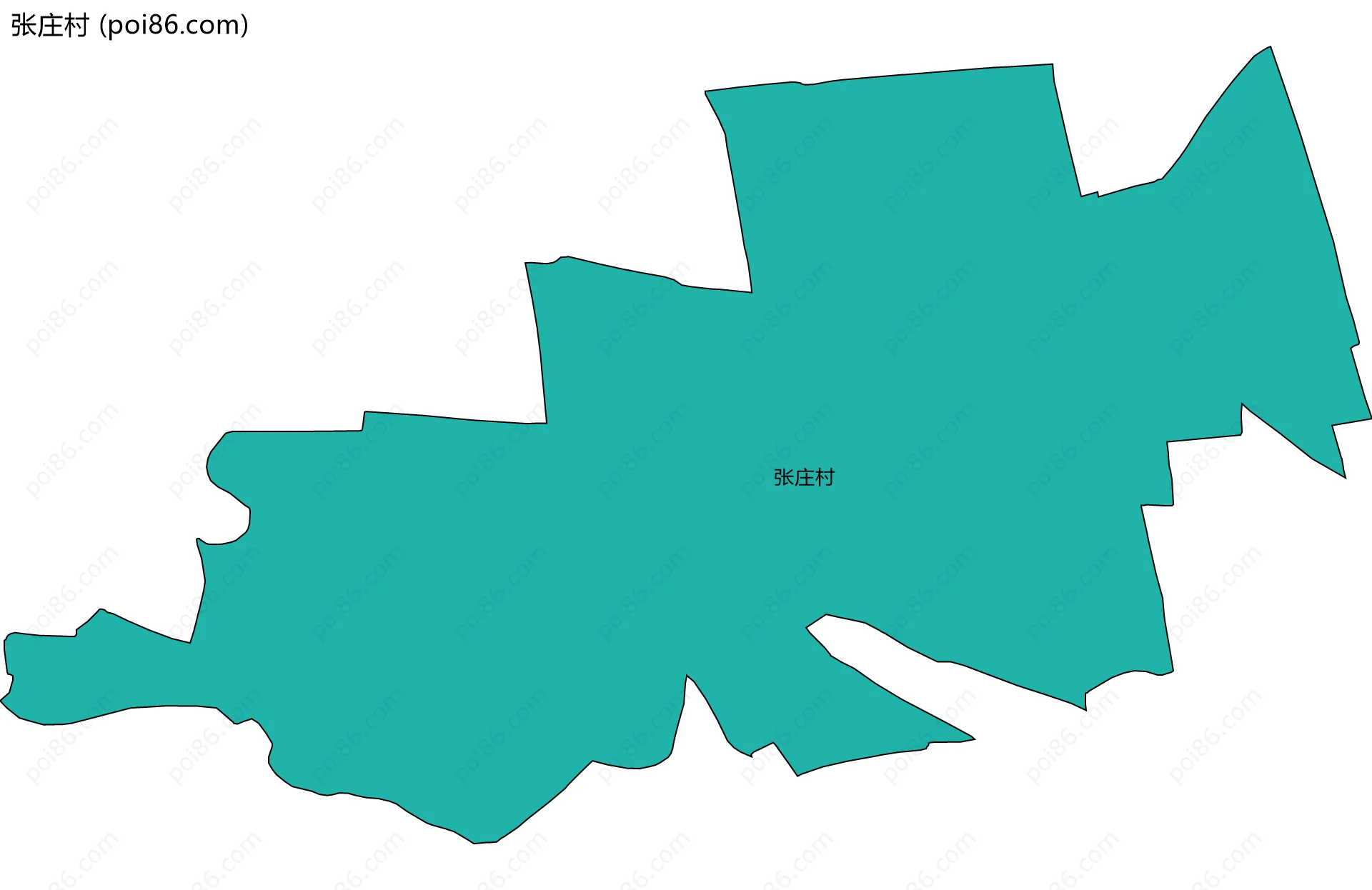张庄村边界地图