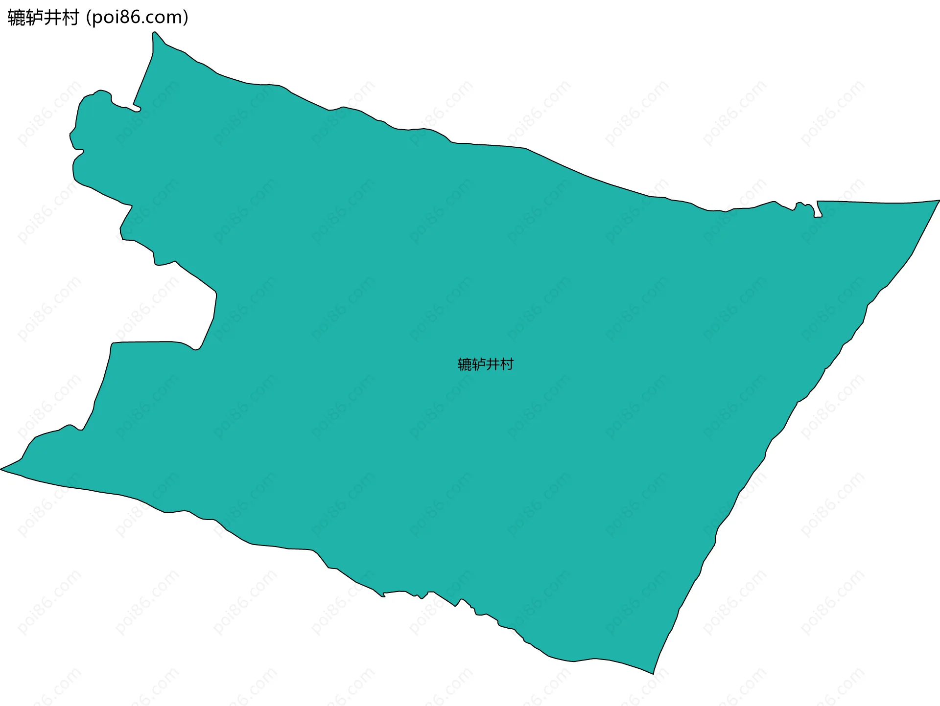 辘轳井村边界地图