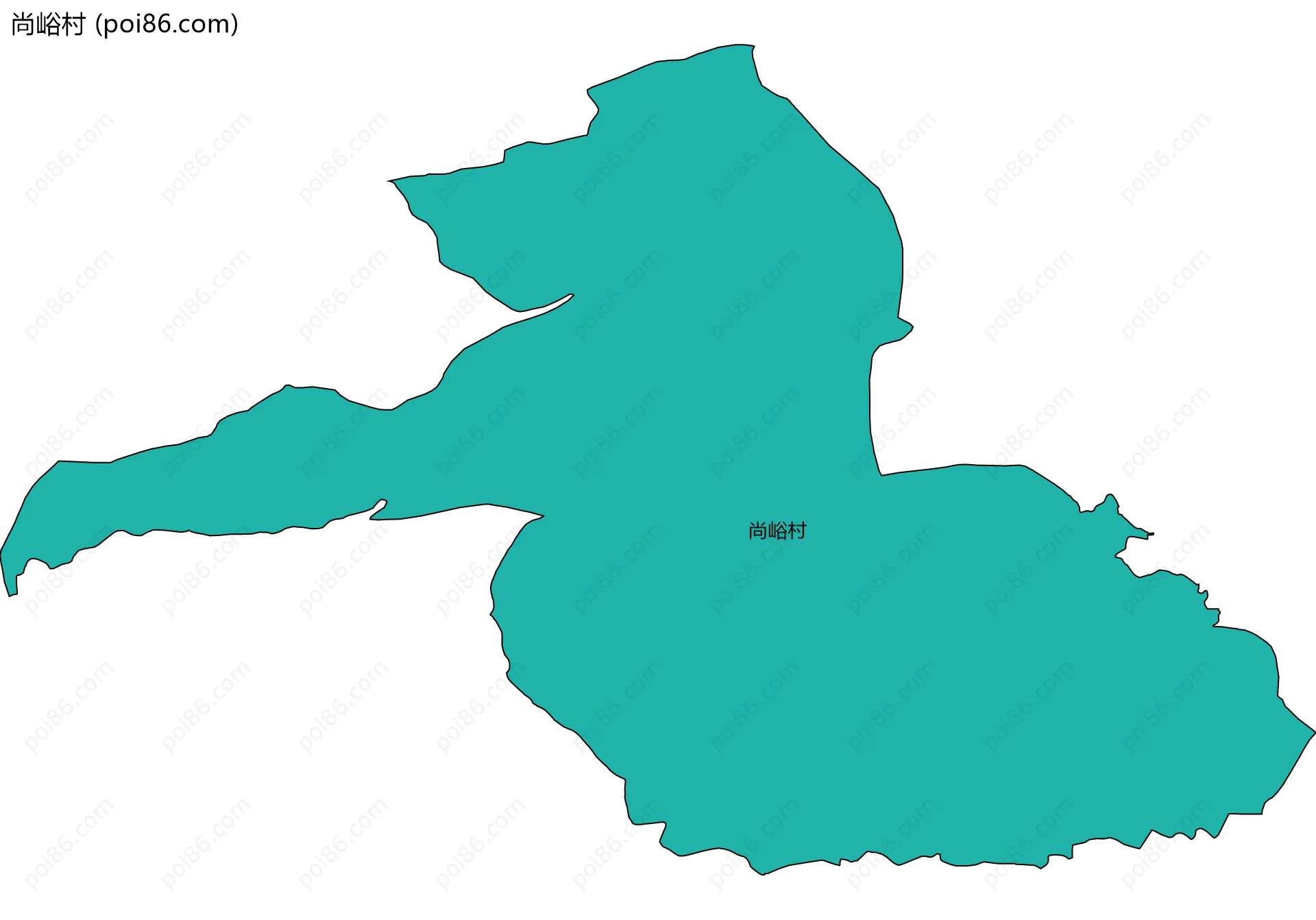 尚峪村边界地图