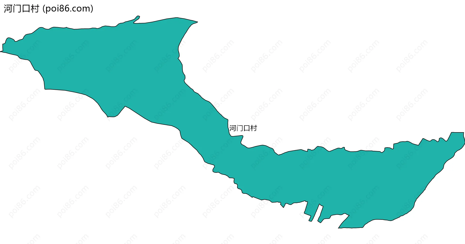 河门口村边界地图