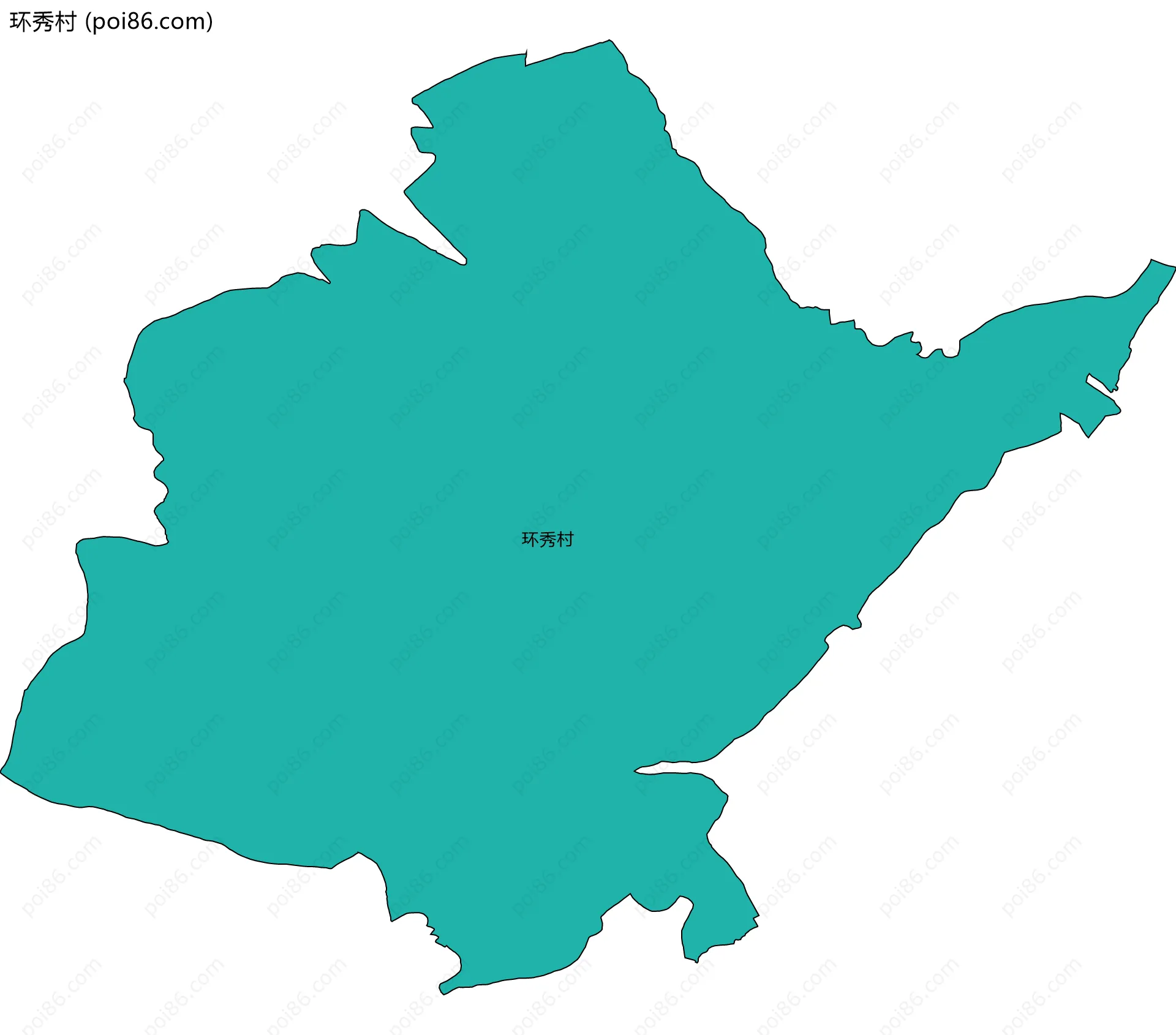 环秀村边界地图