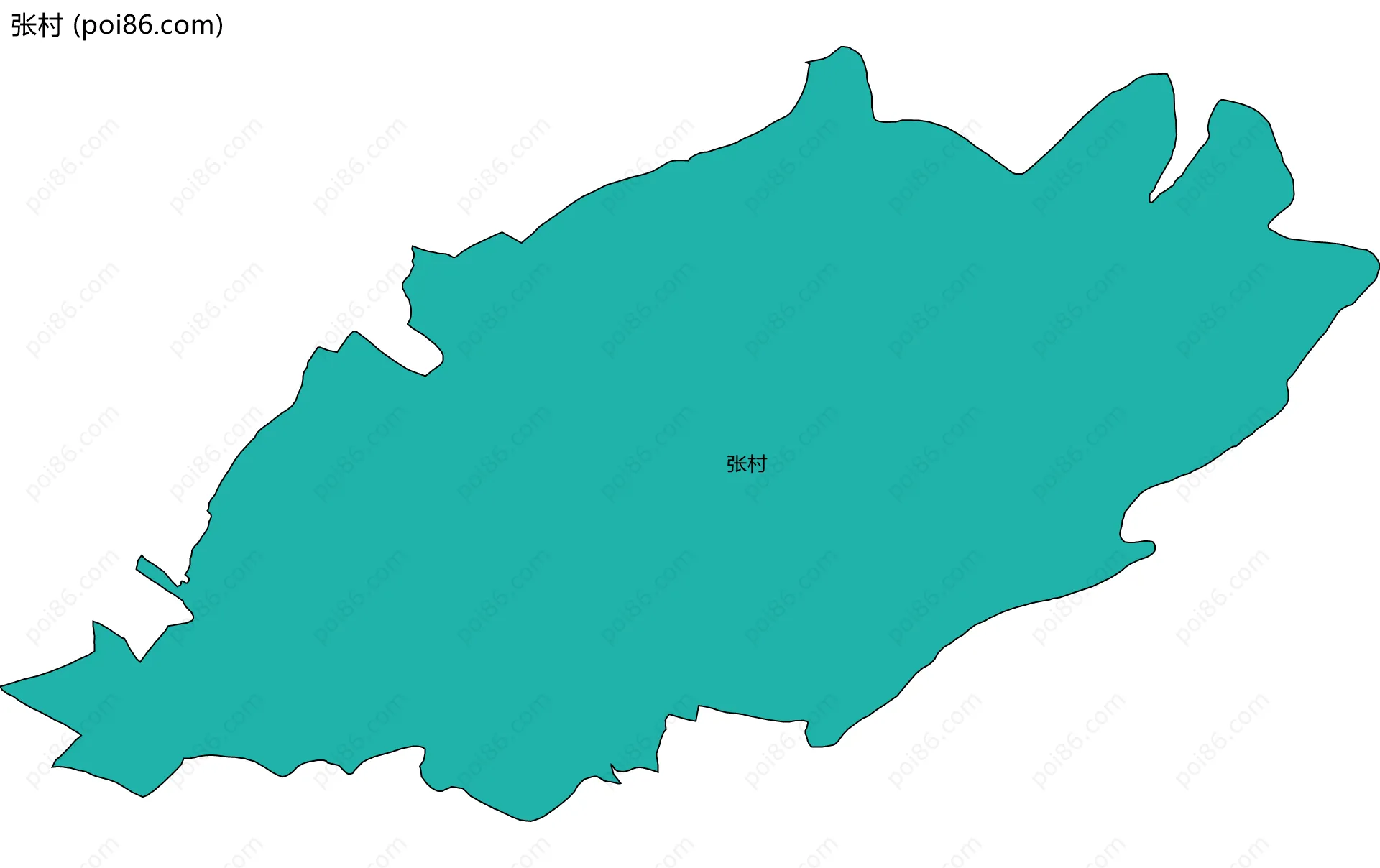 张村边界地图