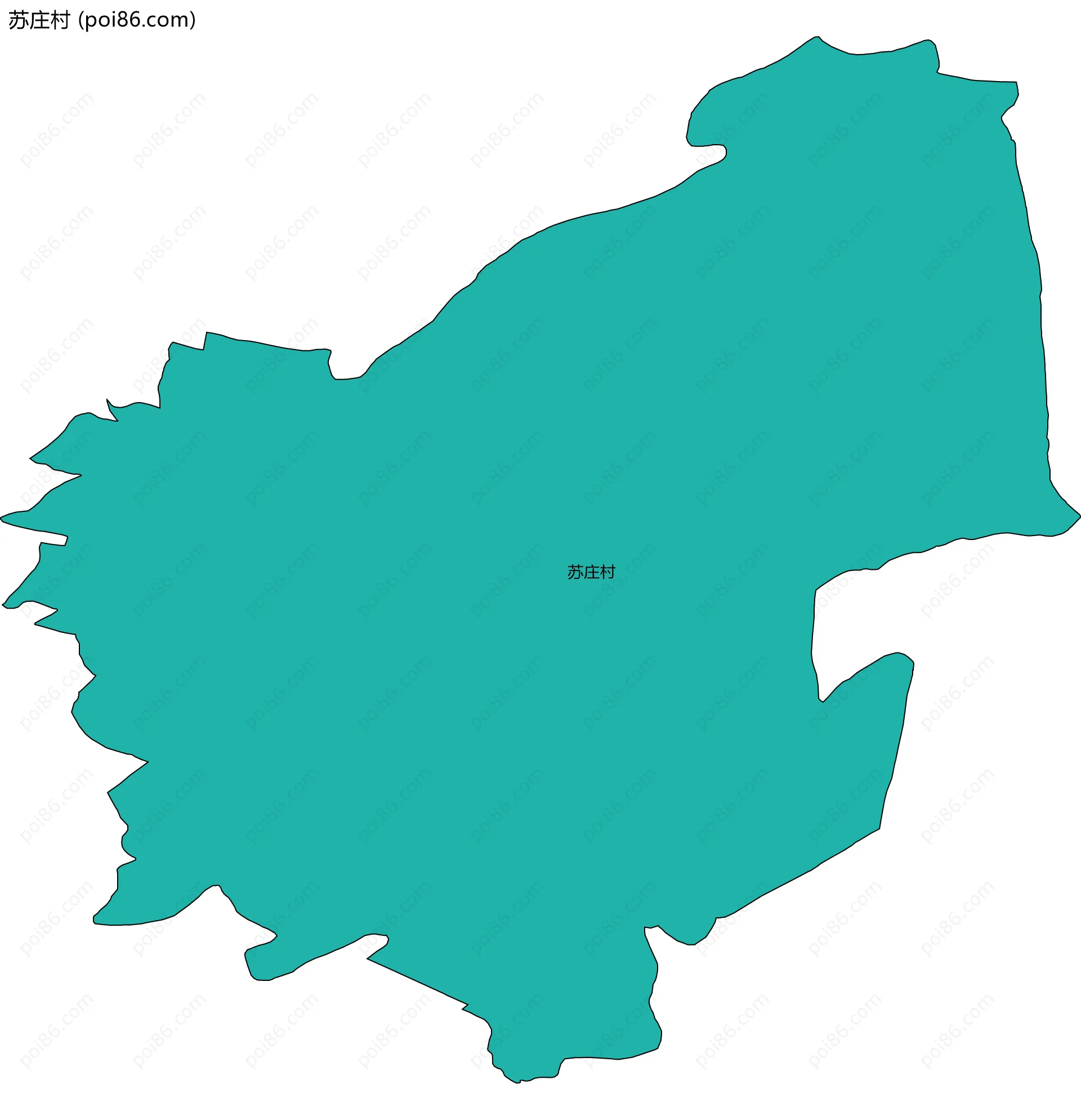 苏庄村边界地图
