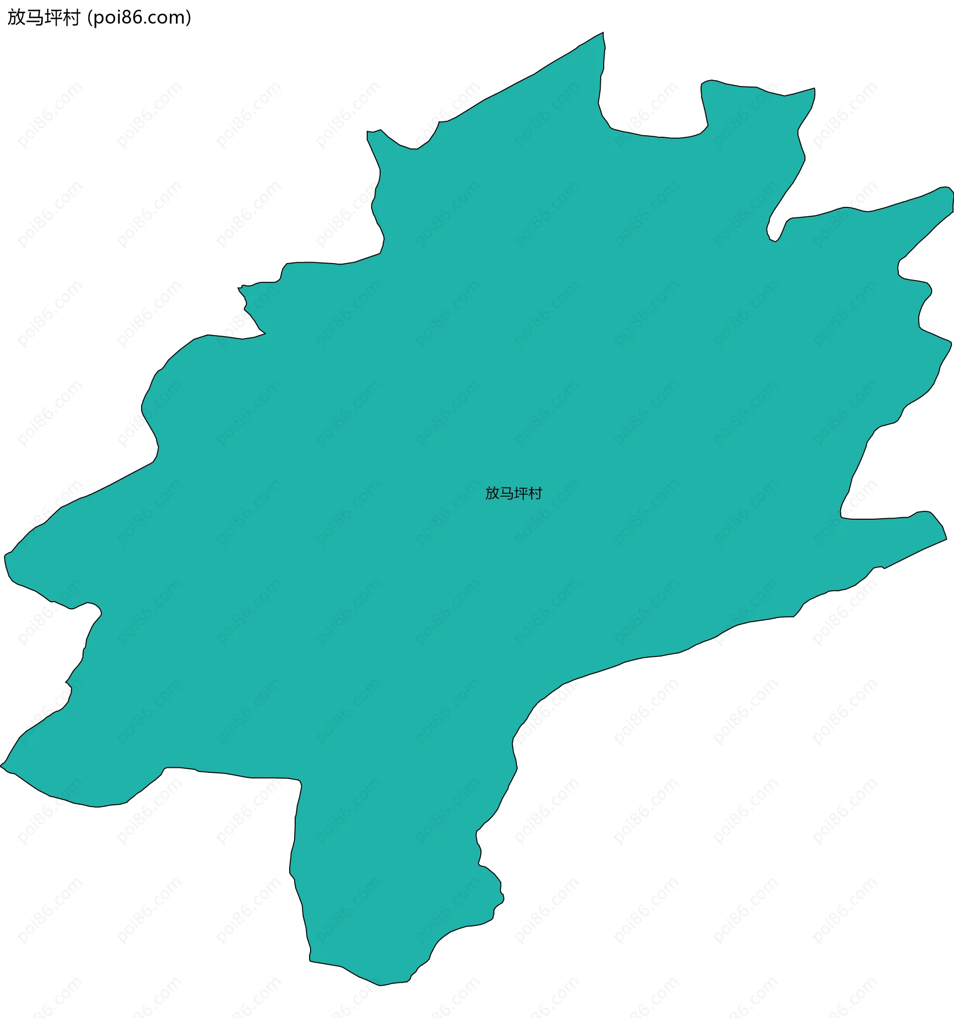 放马坪村边界地图