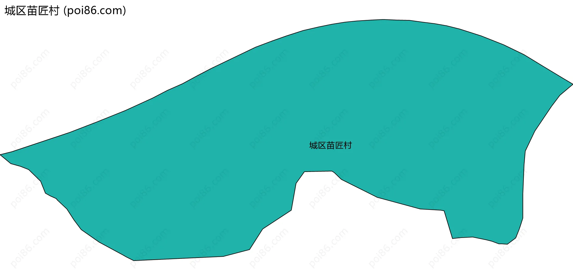 城区苗匠村边界地图