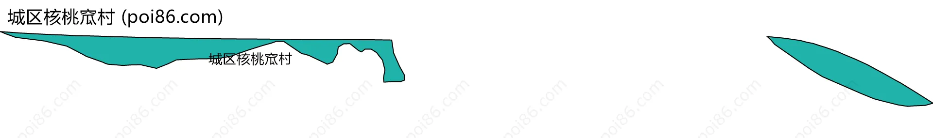 城区核桃窊村边界地图