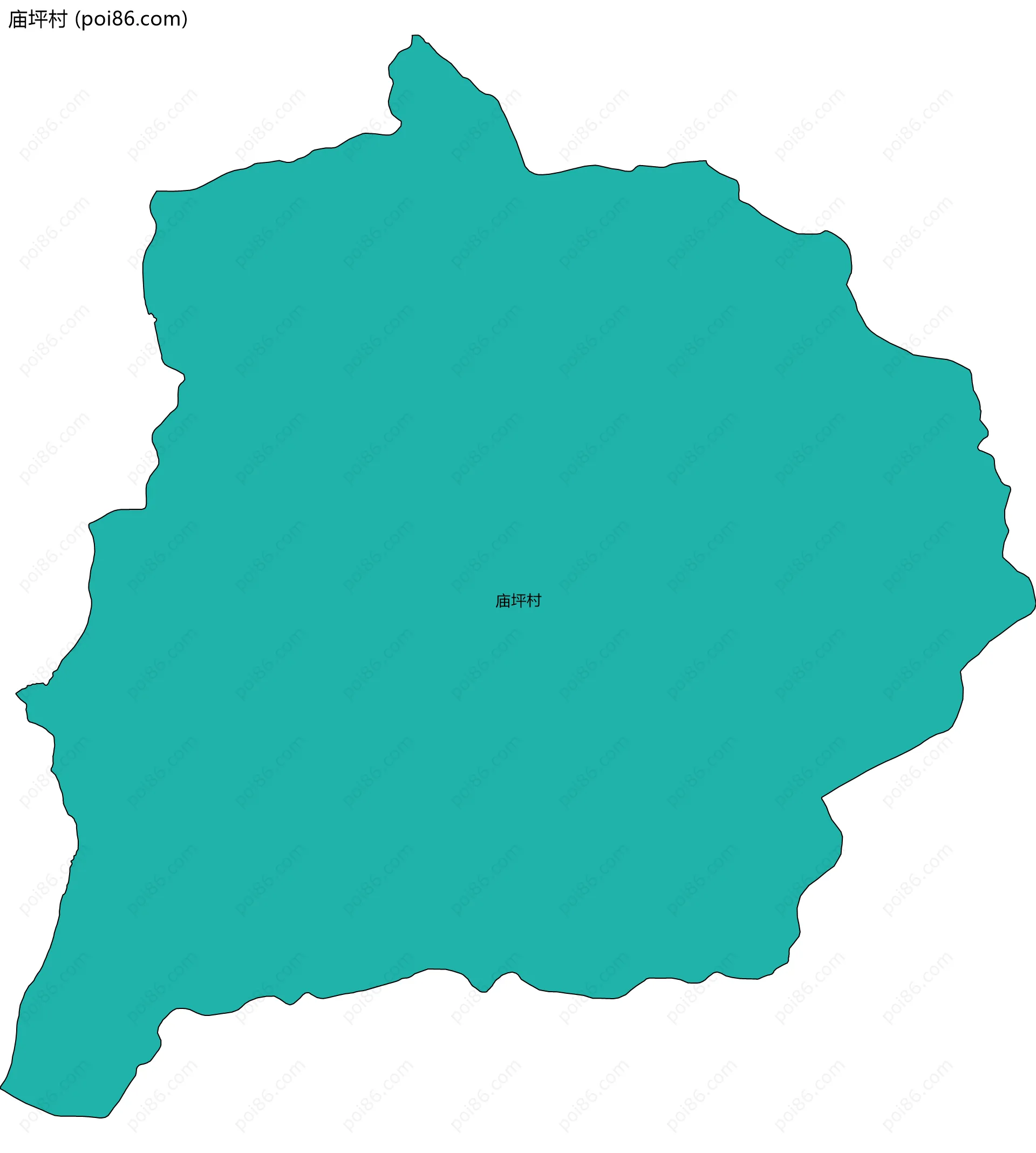 庙坪村边界地图