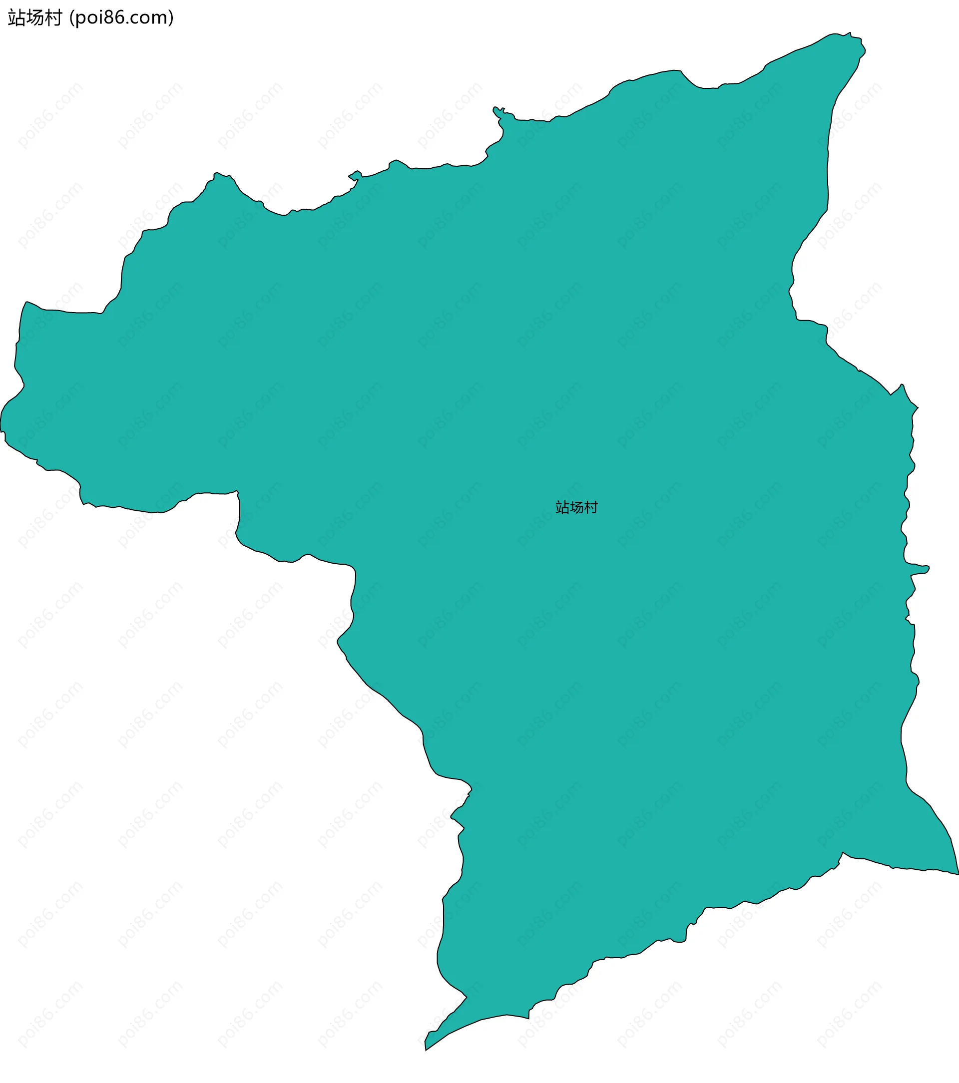 站场村边界地图