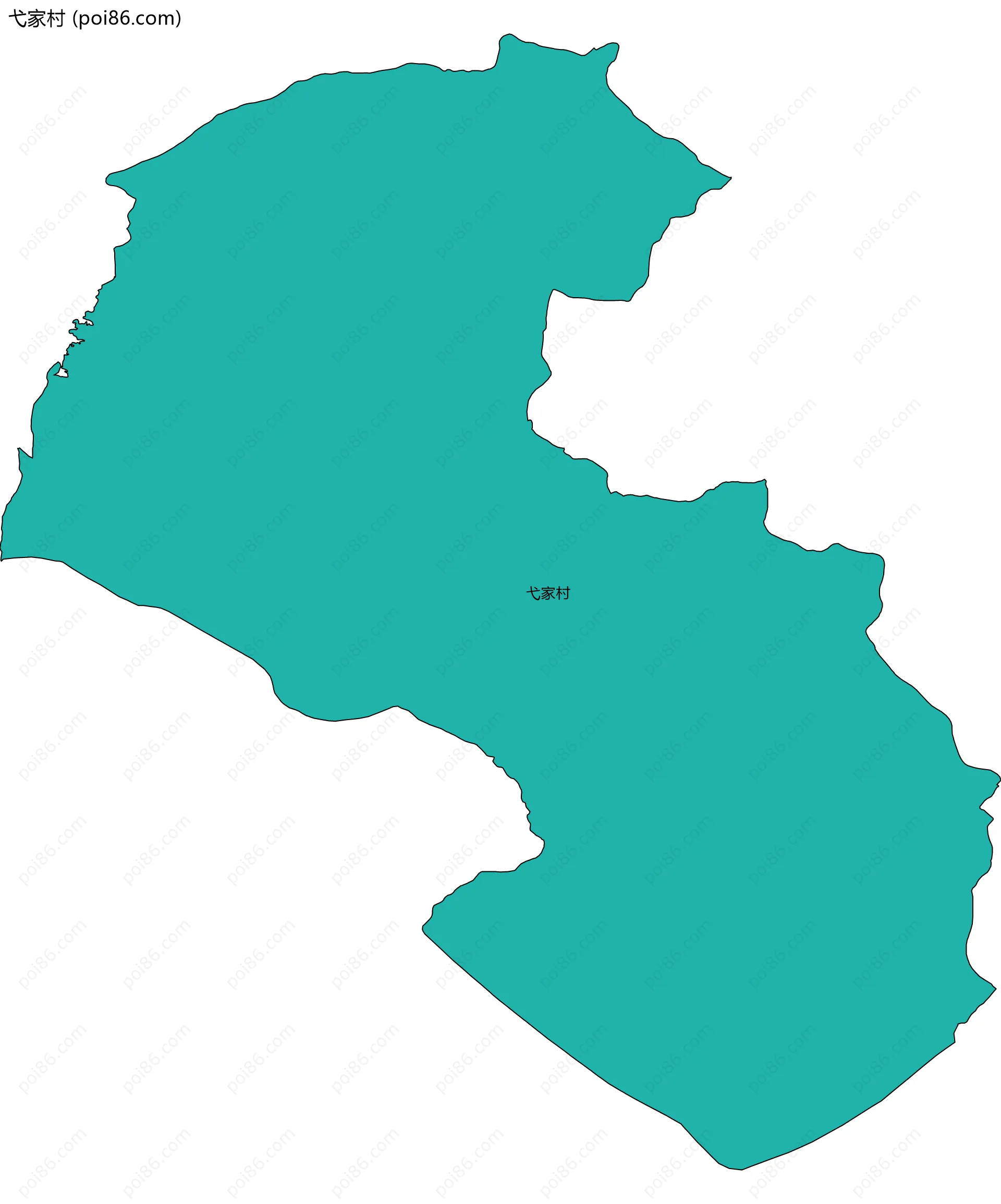 弋家村边界地图