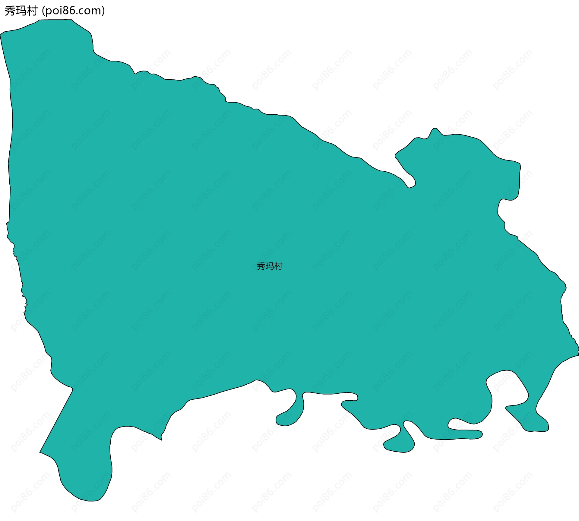 秀玛村边界地图