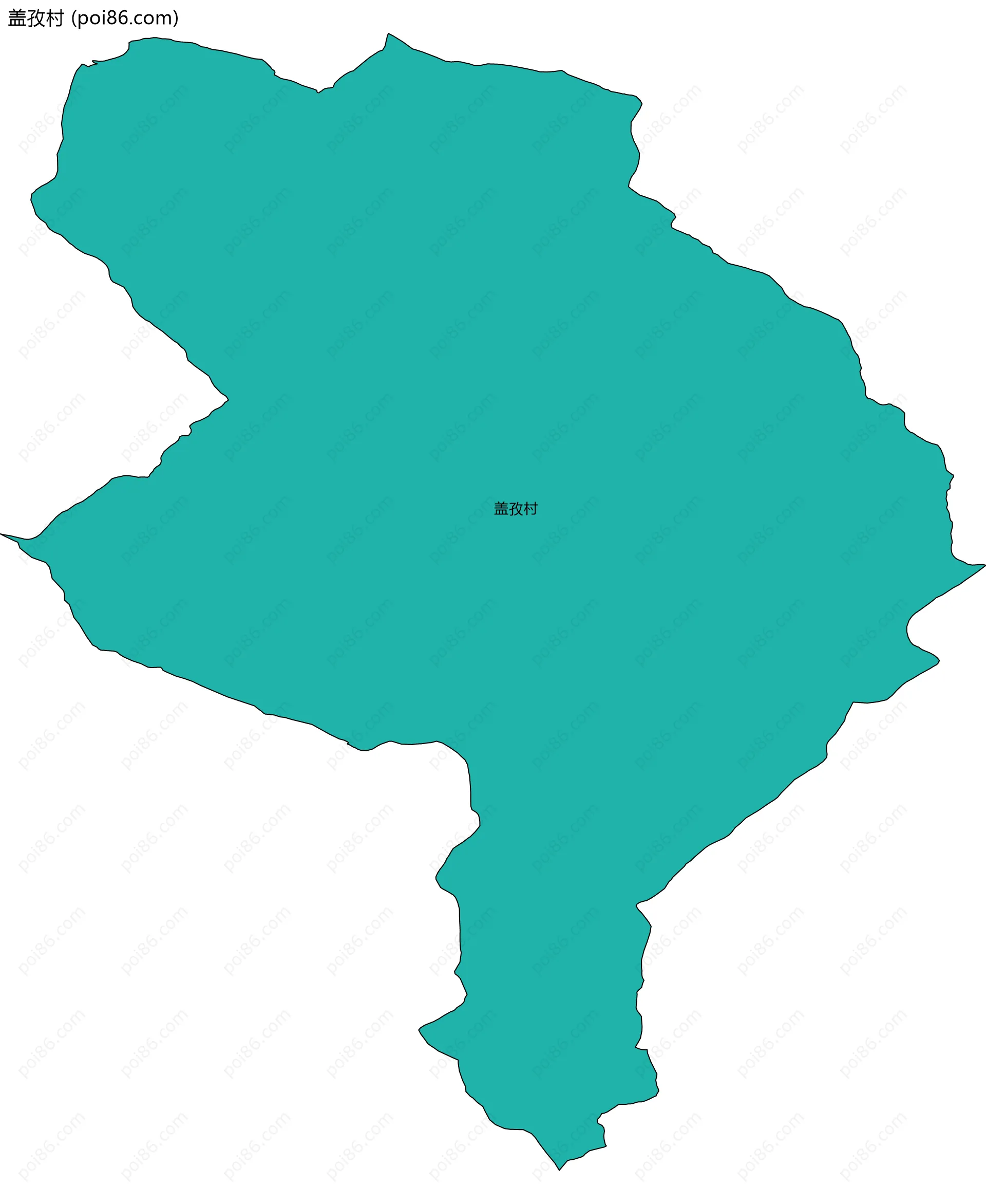盖孜村边界地图