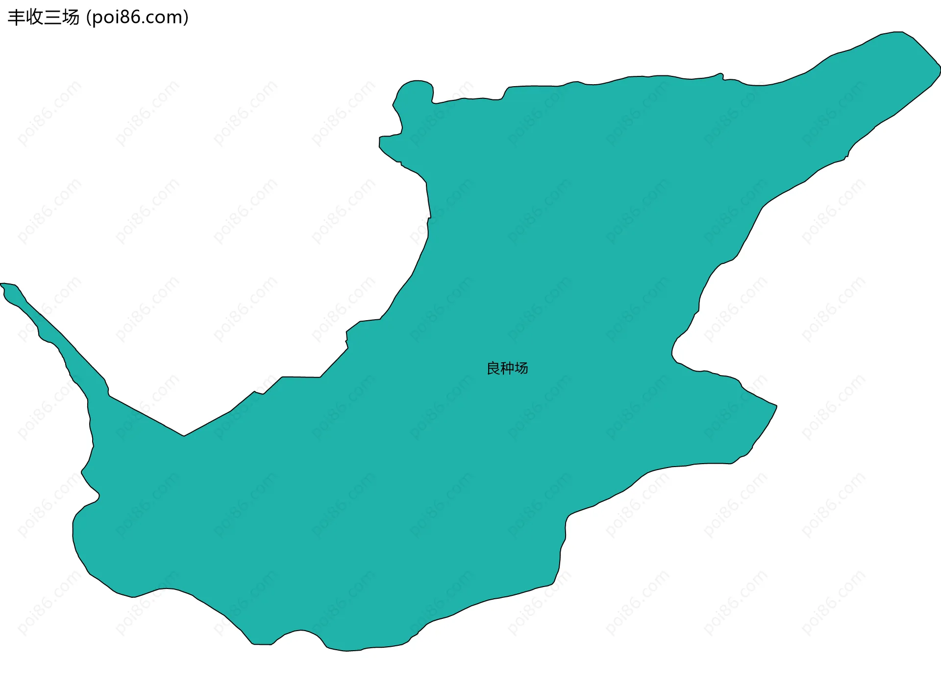 丰收三场边界地图(五级行政区划)